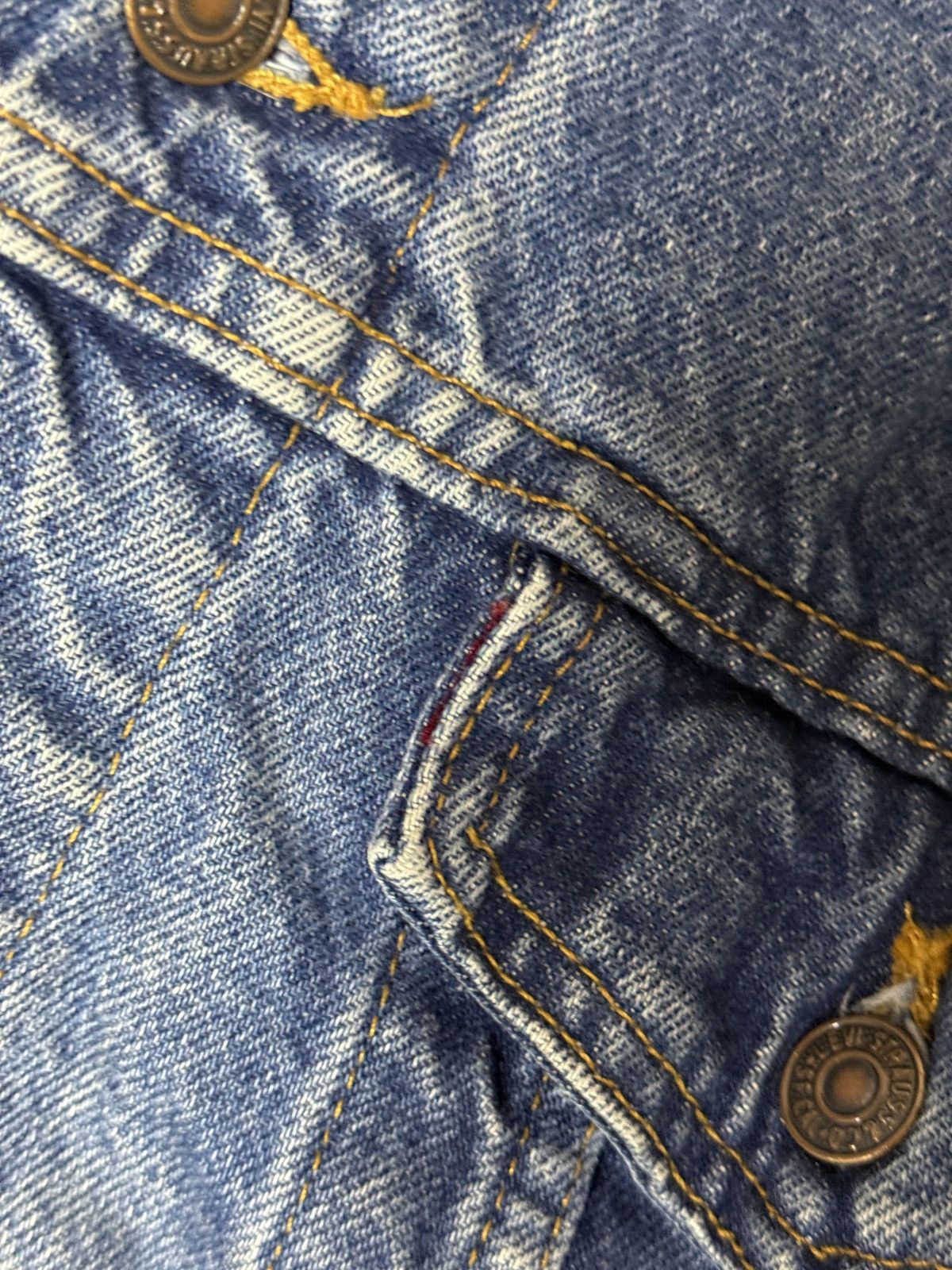 Levi's Vintage 1989 Levi's Denim Jacket Flennel Lined made in USA Size US S / EU 44-46 / 1 - 4 Thumbnail