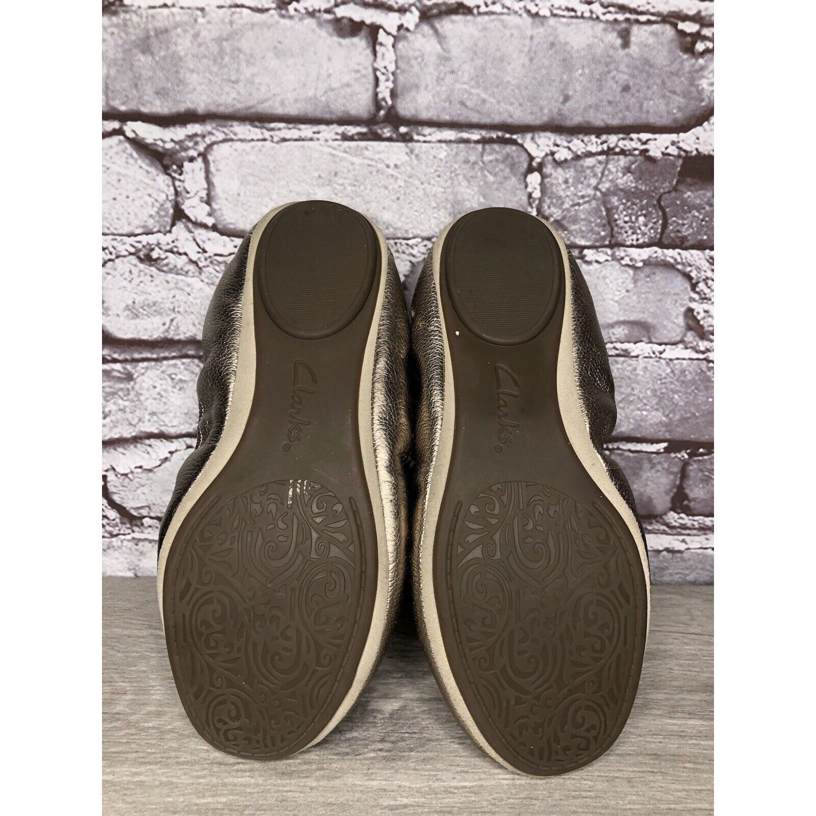 Clarks Clarks Artisan Bronze Gold Leather Casual Ballet Flats Shoes Size US 8 / IT 38 - 9 Thumbnail
