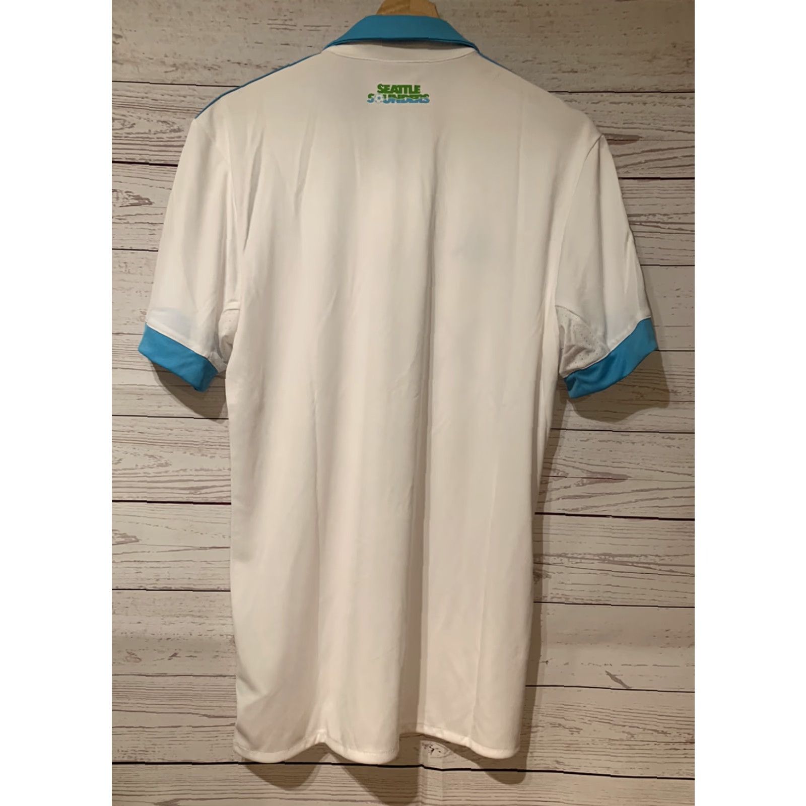 Adidas NEW Adidas MLS Seattle Sounders White Alternate Soccer Jersey Small Mens Size US S / EU 44-46 / 1 - 2 Thumbnail