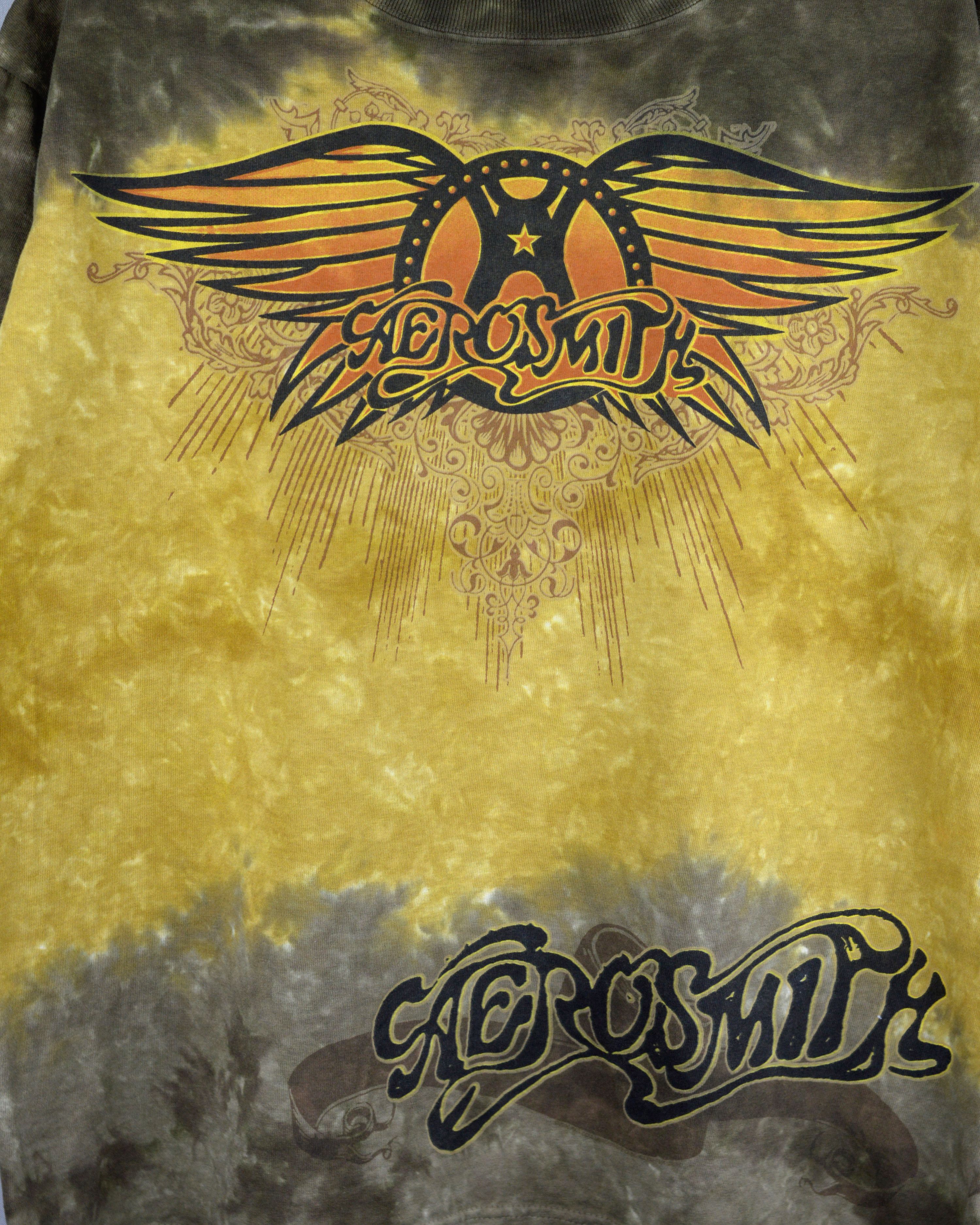 Vintage Vintage Aerosmith Liquid Blue Tie Dye t shirt Size US M / EU 48-50 / 2 - 3 Thumbnail