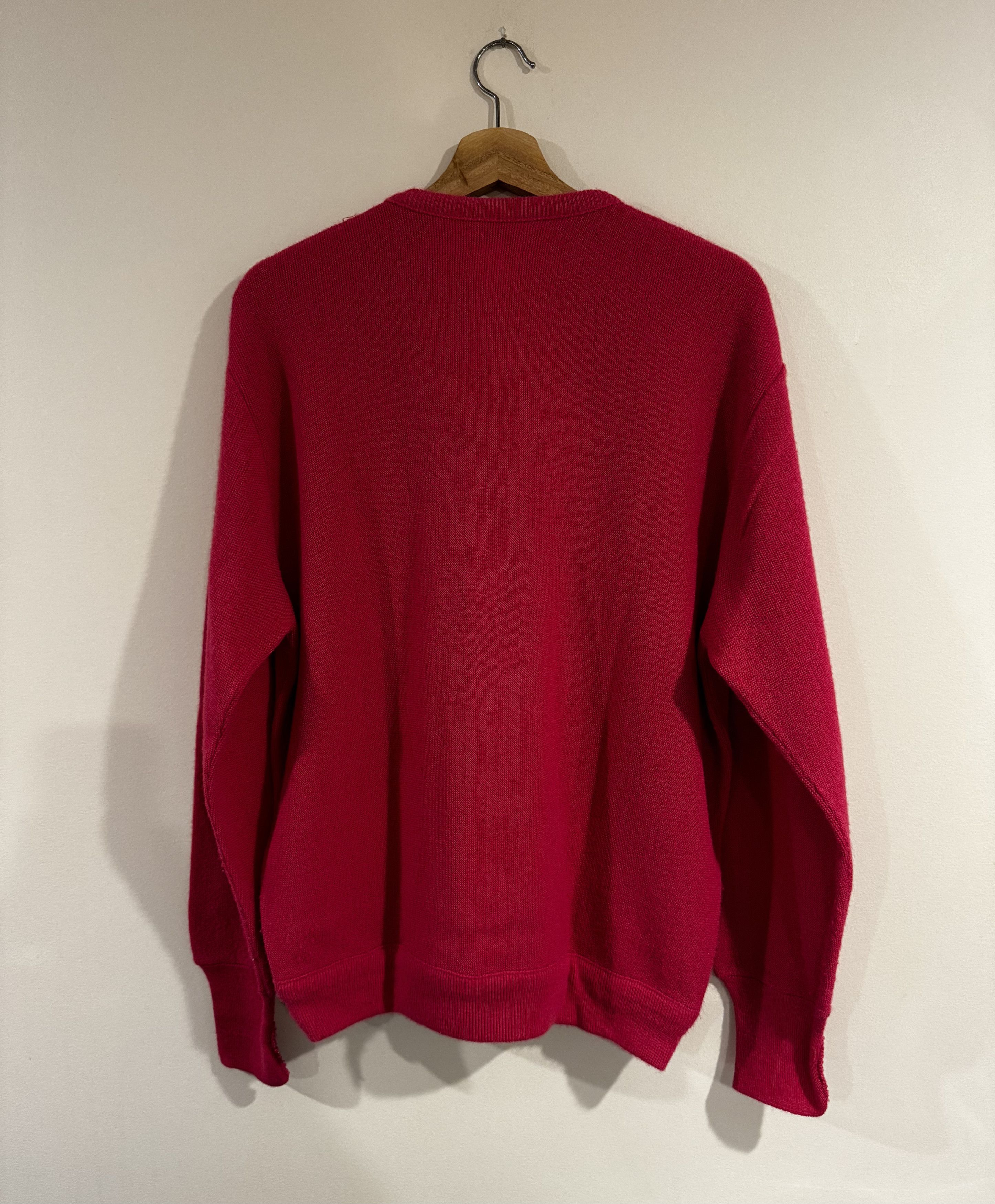 Lacoste x IZOD Pink V-Neck Pullover Sweater Vintage Size US L / EU 52-54 / 3 - 7 Thumbnail