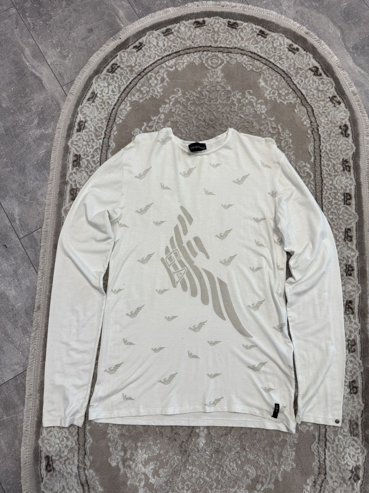 Armani Emporio Armani Monogram Logo Sweatshirt long sleeve Size US M / EU 48-50 / 2 - 1 Thumbnail