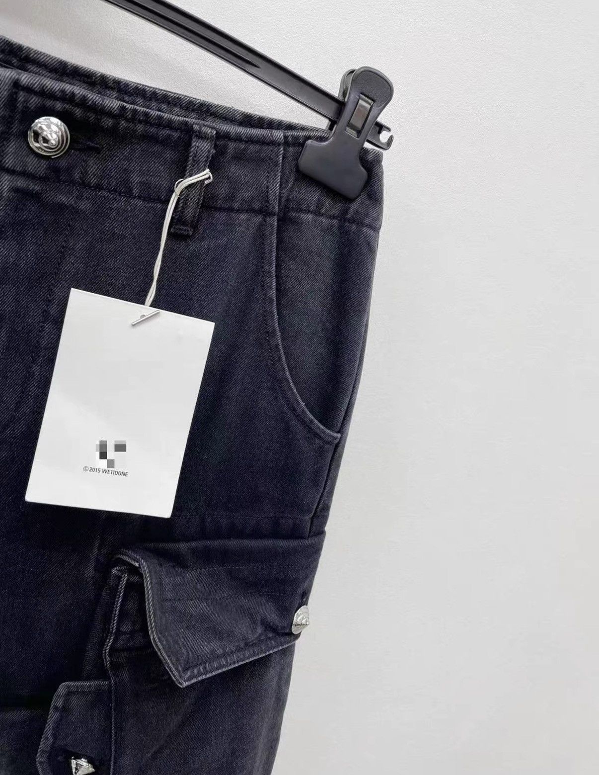 WE11DONE WE11DONE 100% Cotton Relaxed Fit Cargo Jeans J30 Size US 34 / EU 50 - 3 Thumbnail