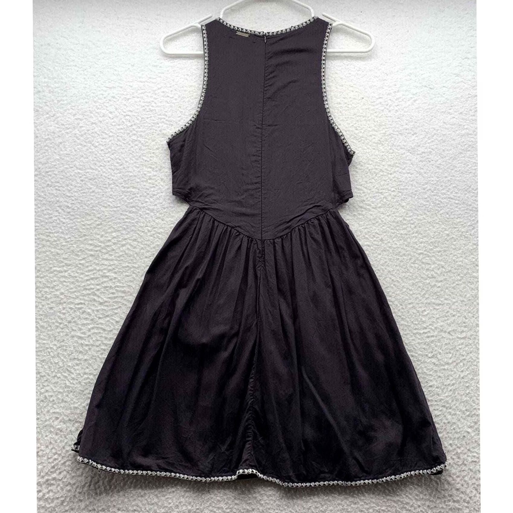 Billabong Billabong Sundress Womens M Boho Embroidered Hem Beach Casual Designer Sun Dress Size M / US 6-8 / IT 42-44 - 4 Thumbnail