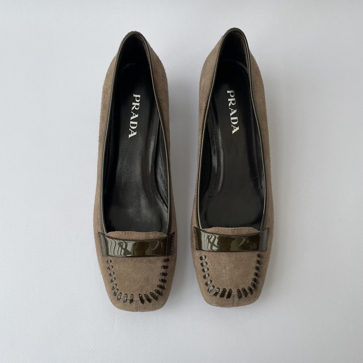 Prada Prada suede heels Size US 8 / IT 38 - 1 Thumbnail