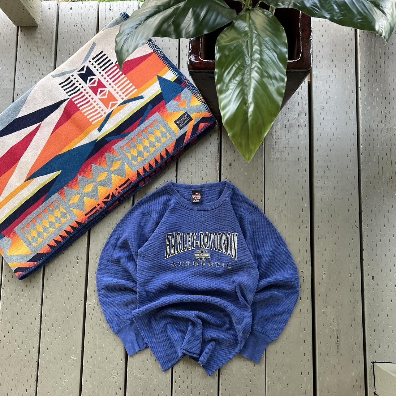 Harley Davidson × Vintage VVintage Harley Davidson Long Sleeve Thermal Size US L / EU 52-54 / 3 - 1 Thumbnail