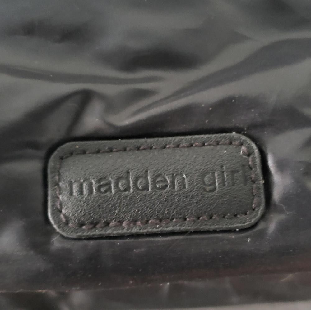 Designer Black Metallic Madden Double Zip Backpack Size ONE SIZE - 5 Thumbnail