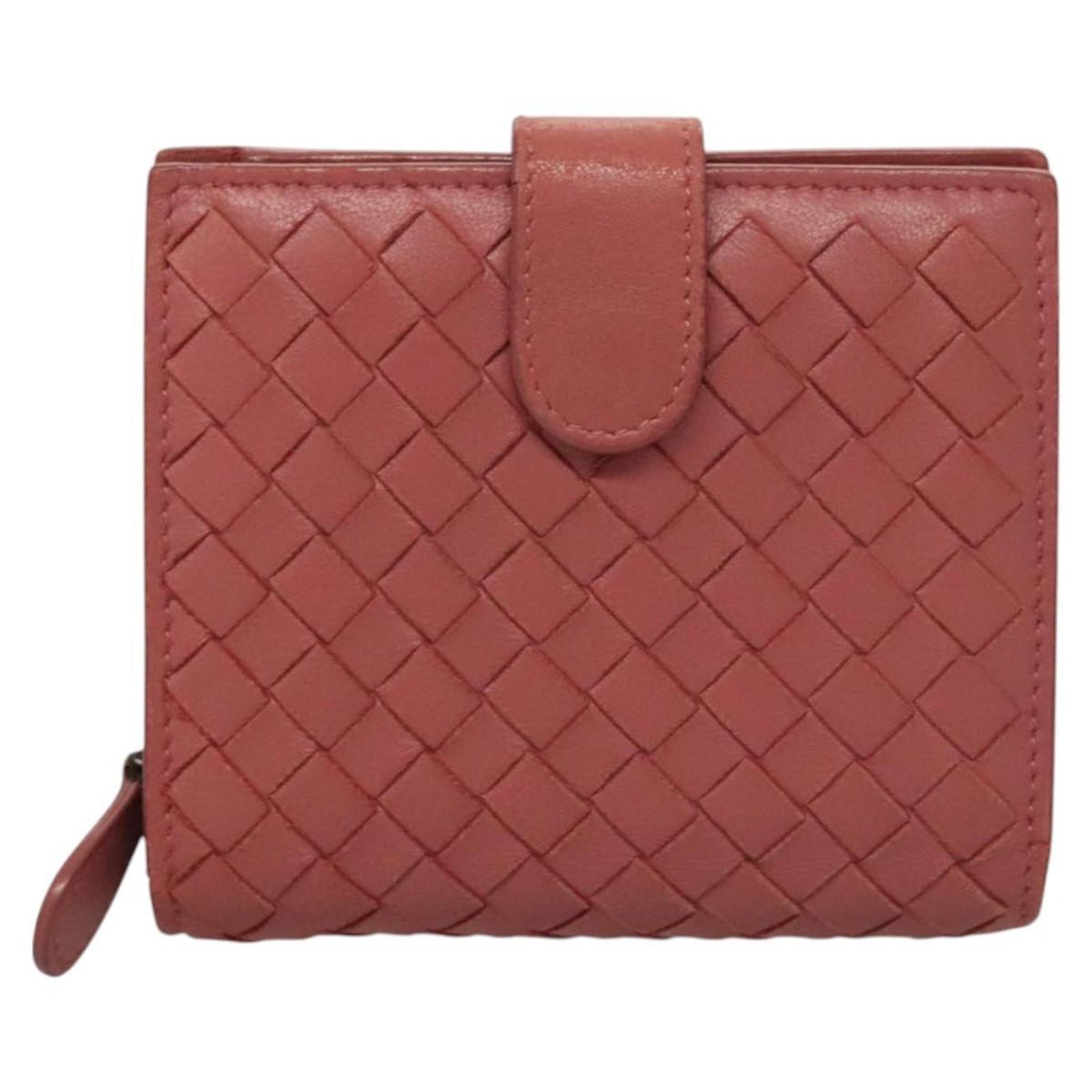 Bottega Veneta Pink Leather Zipped Coin Purse