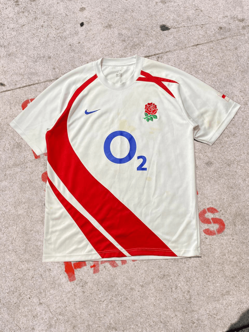 Nike Nike England Rugby Shirt White Red Home Jersey Rose Training Size US XL / EU 56 / 4 - 1 Thumbnail