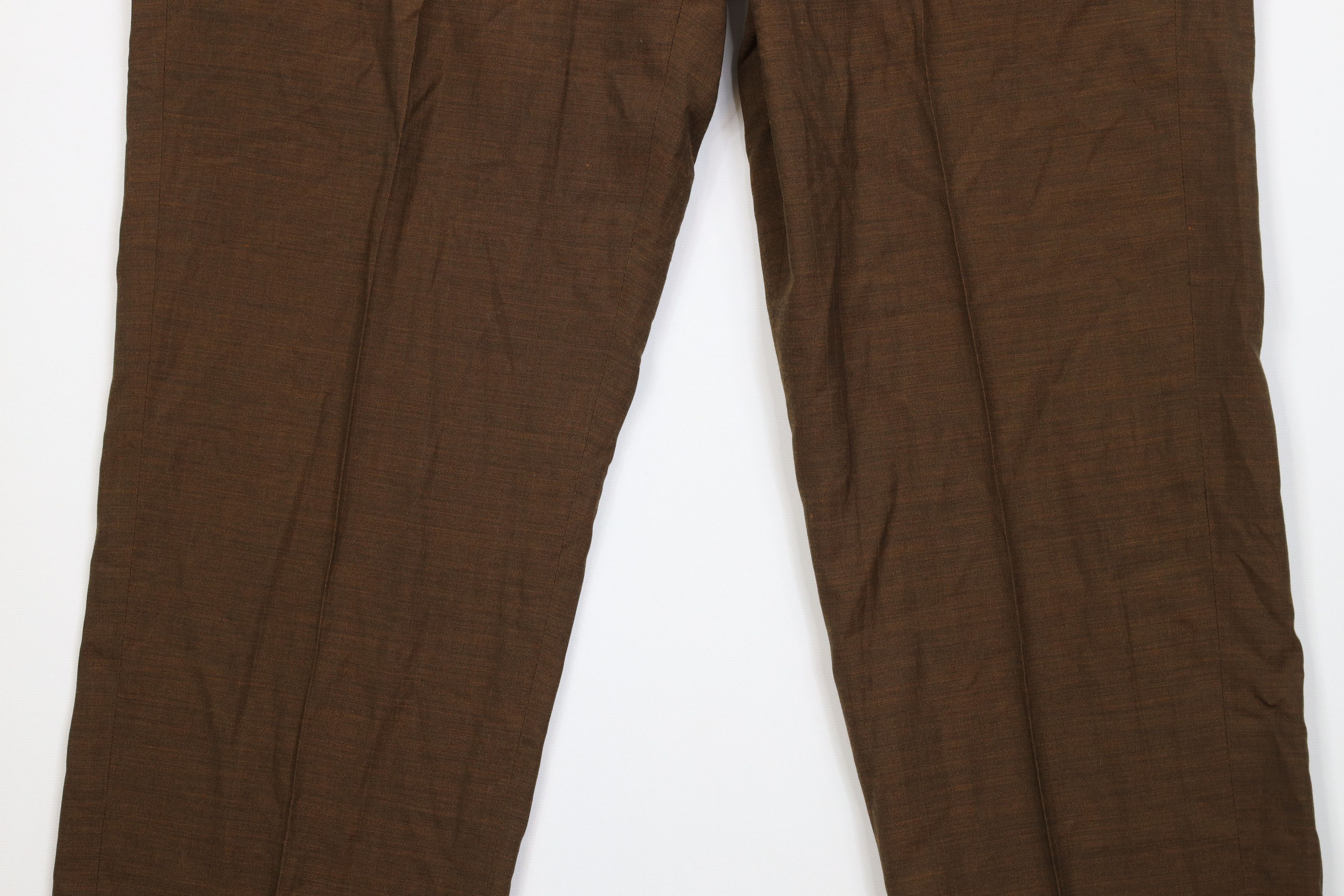 Vintage Vintage 60s Streetwear Wool Knit Chino Pants Heather Brown Size US 32 / EU 48 - 3 Thumbnail