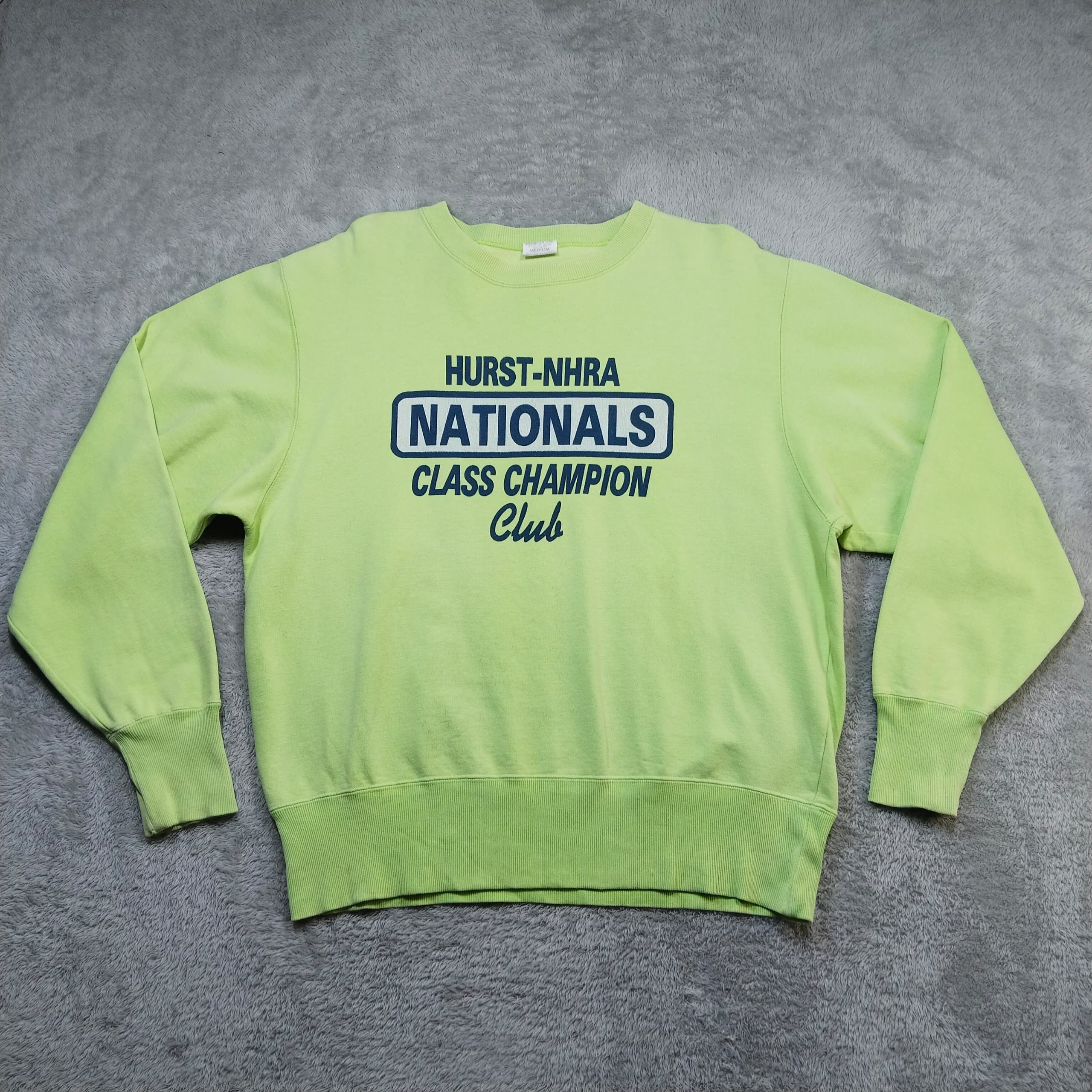 Japanese Brand HURST-NHRA GREEN CREWNECK SWEATSHIRT Size US M / EU 48-50 / 2 - 1 Thumbnail