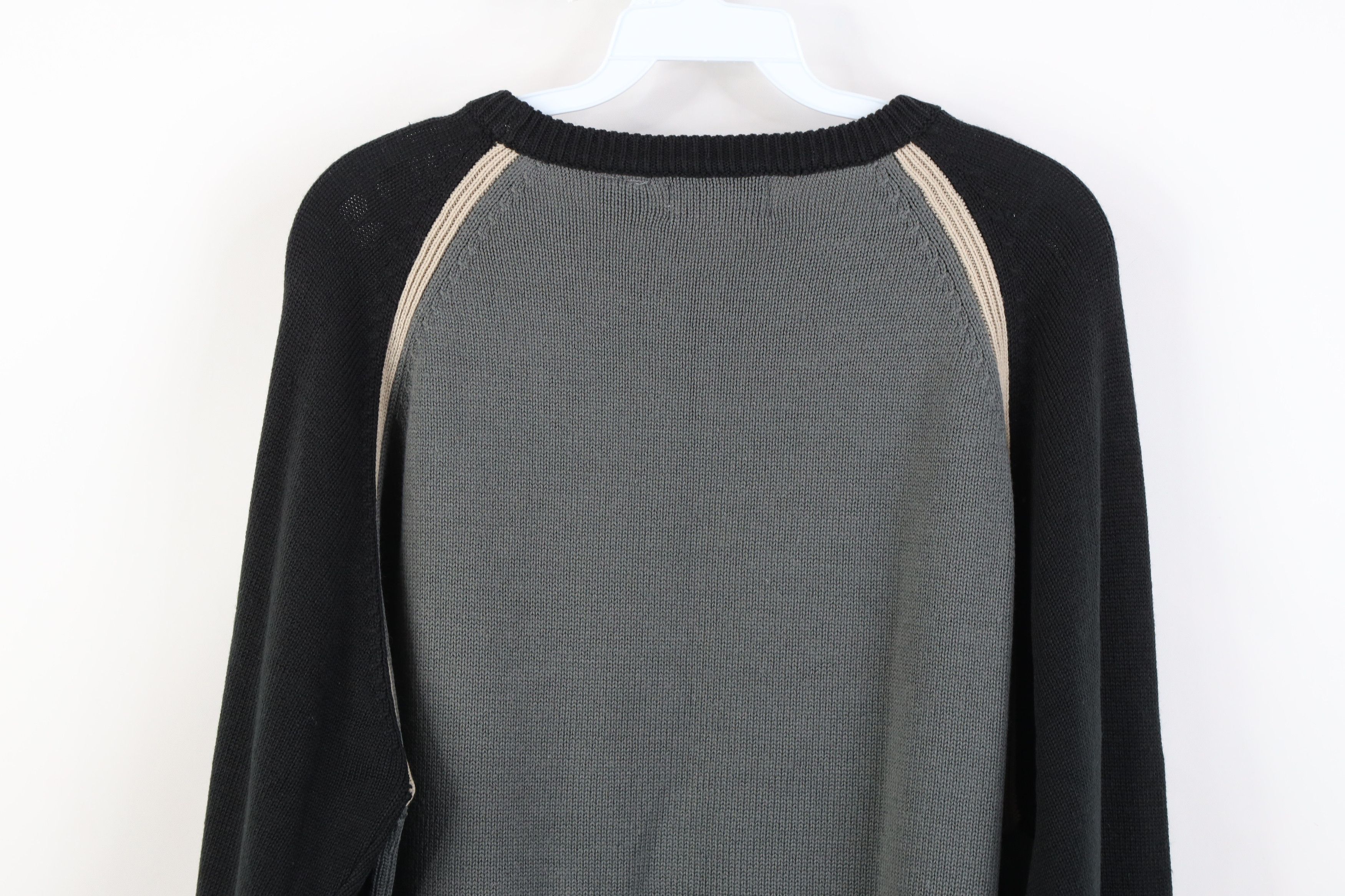 Vintage Vintage 90s Y2K Streetwear Ribbed Knit Crewneck Sweater Size US XL / EU 56 / 4 - 10 Thumbnail
