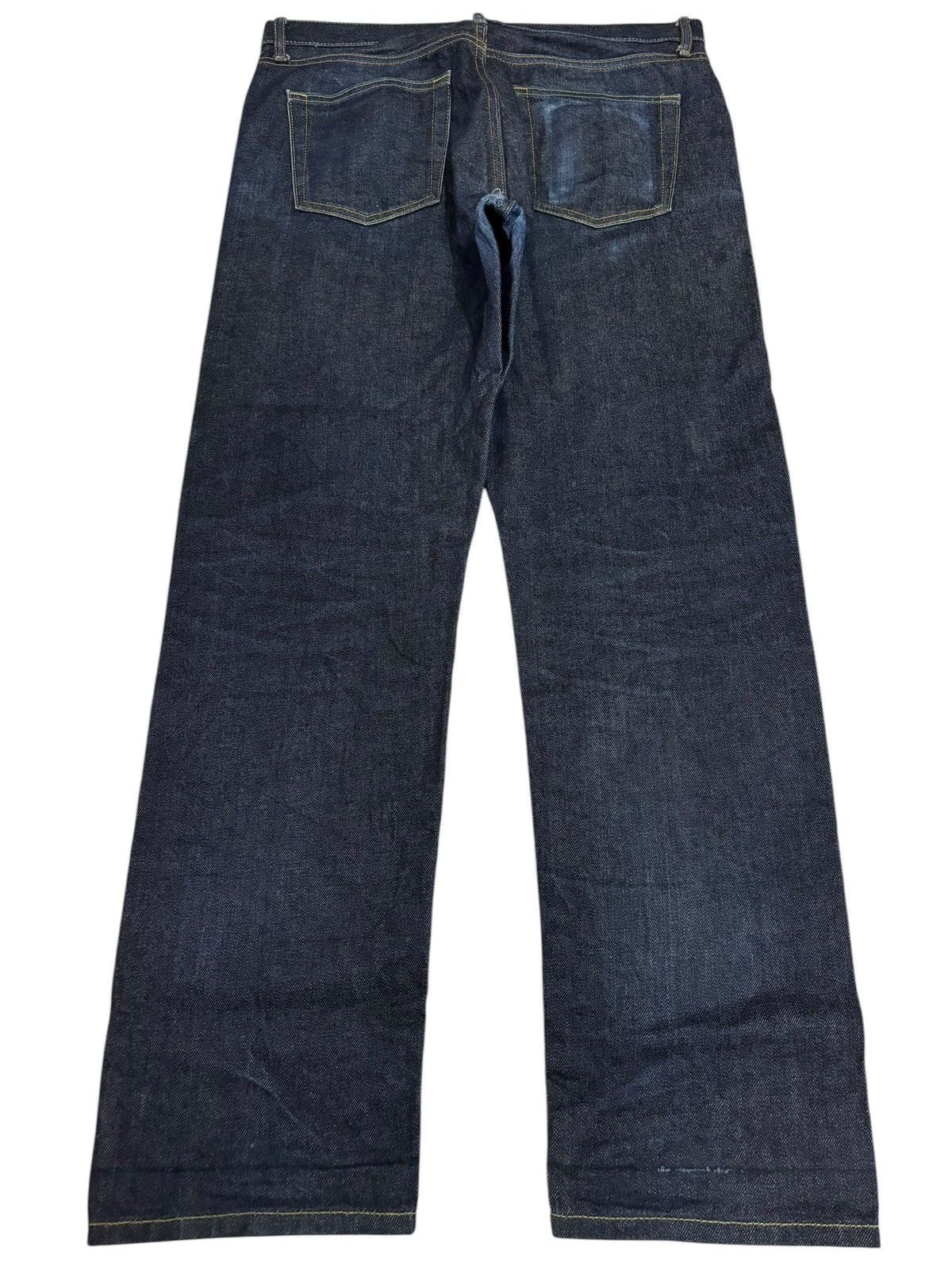 Japanese Brand × Kaihara Denim × Vintage Vintage Kaihara Uniqlo Selvedge Blue Indigo Jeans Size US 33 - 3 Thumbnail