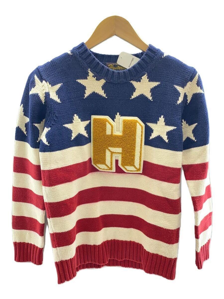 image of Hysteric Glamour Stars And Stripes H Sweater in Beige, Men's (Size Small)