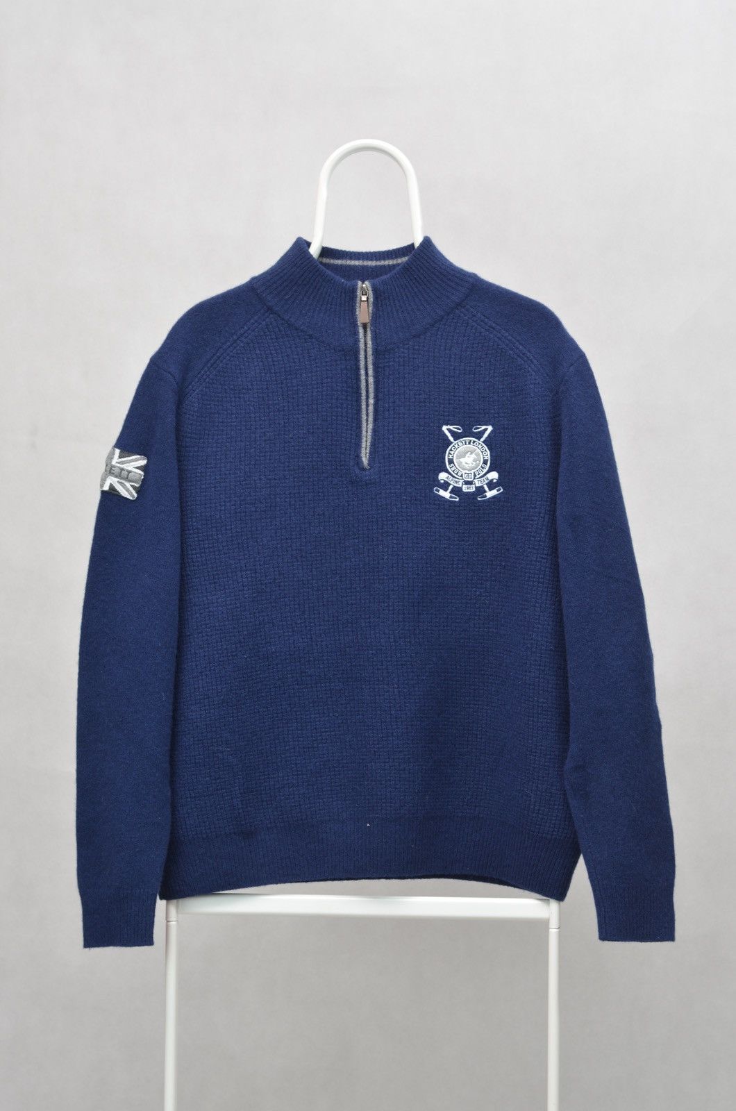 Hackett Hackett Wool 1/4 Zip Sweater size XL Size US XL / EU 56 / 4 - 1 Thumbnail
