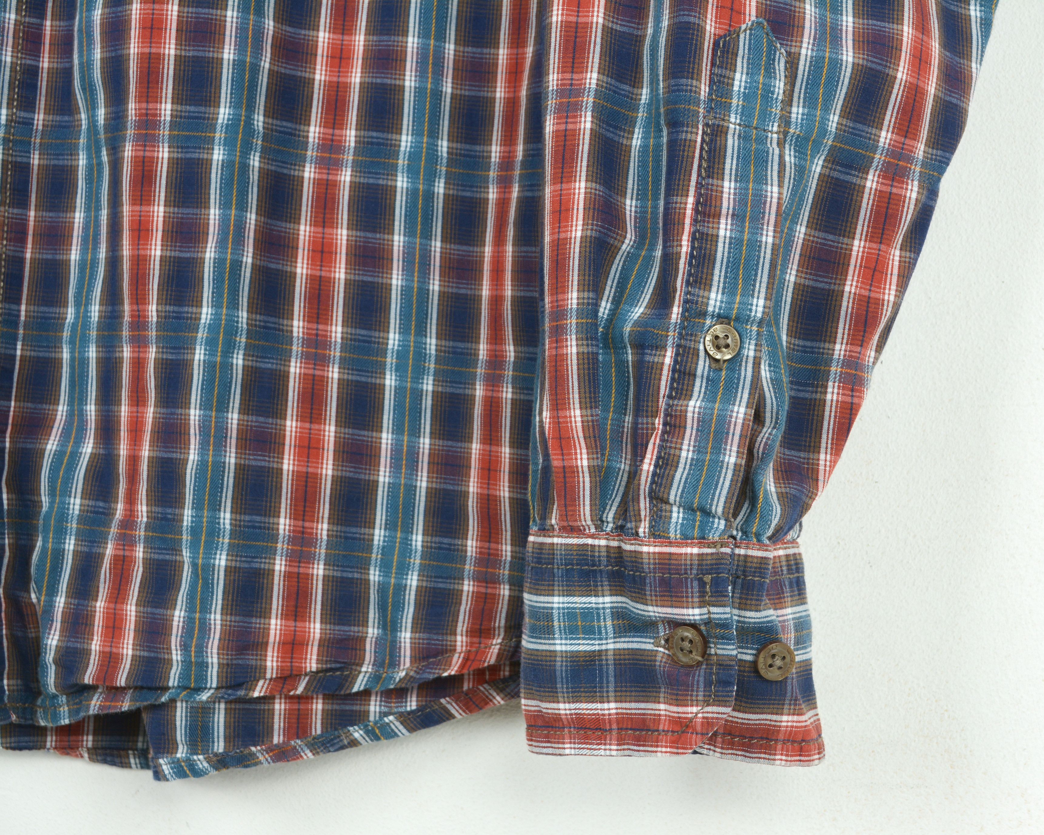 camel active L Check Shirt Long Sleeved Plaid Button Up Summer Tartan Top Size US L / EU 52-54 / 3 - 6 Thumbnail