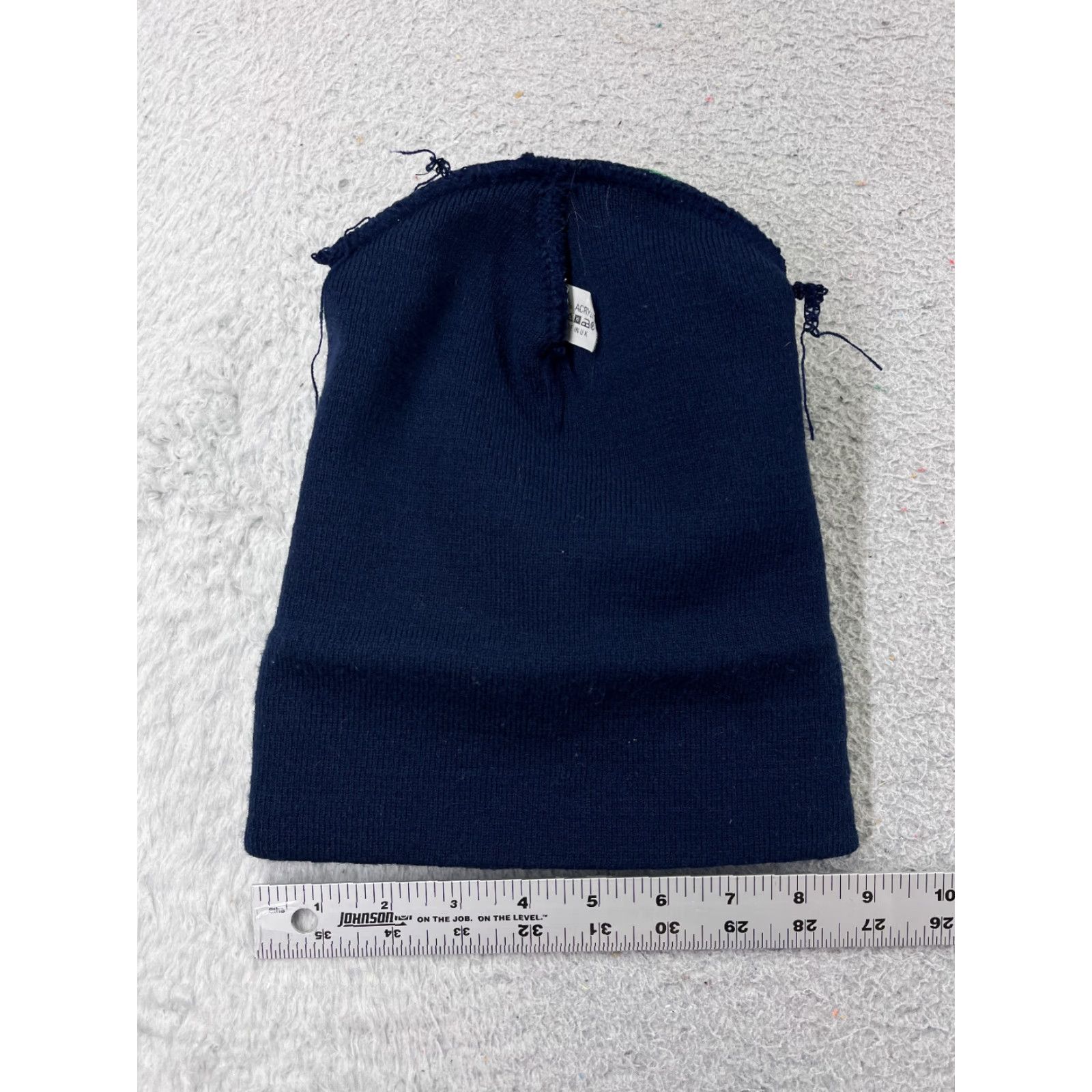 Vintage VINTAGE Europes Finest England Beanie Toque Adult One Size Blue Knit Embroidered Acrylic Size ONE SIZE - 5 Thumbnail
