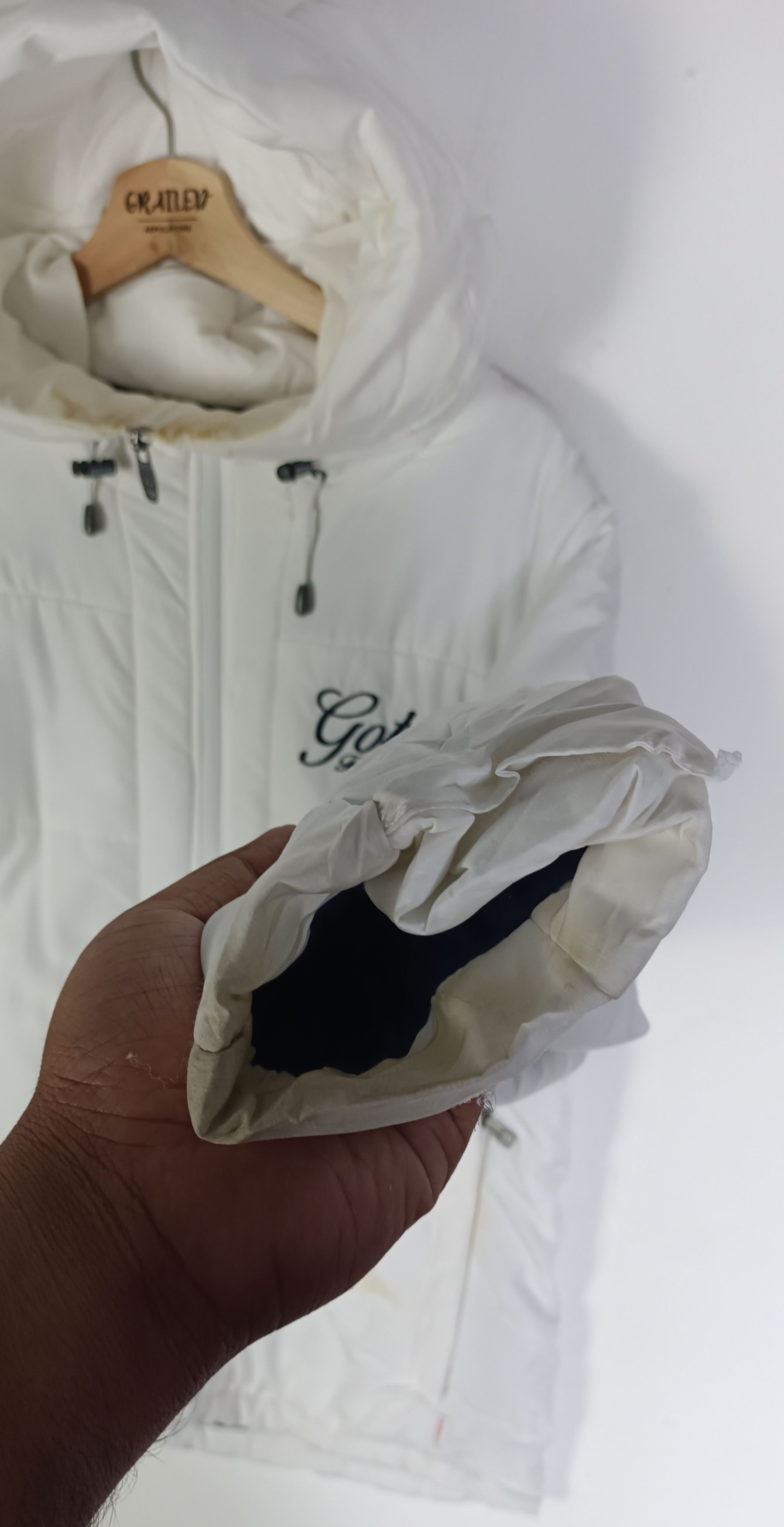 Gotcha GOTCHA Big Spell Out Puffer Hoodie Jacket Size US M / EU 48-50 / 2 - 15 Thumbnail