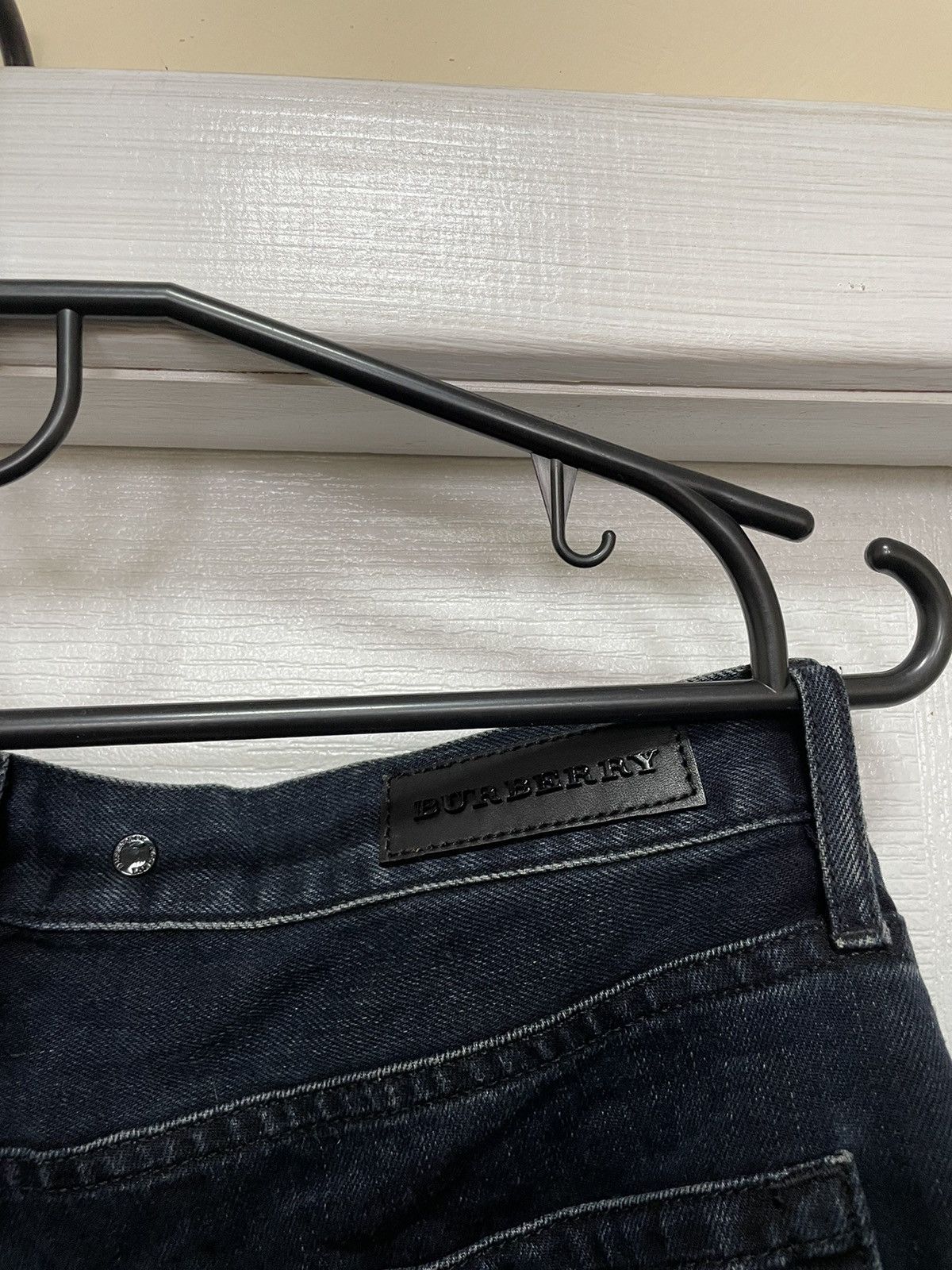 Burberry × Japanese Brand Burberry black Denim Jeans Pants old money brit nova check Size US 33 - 3 Thumbnail