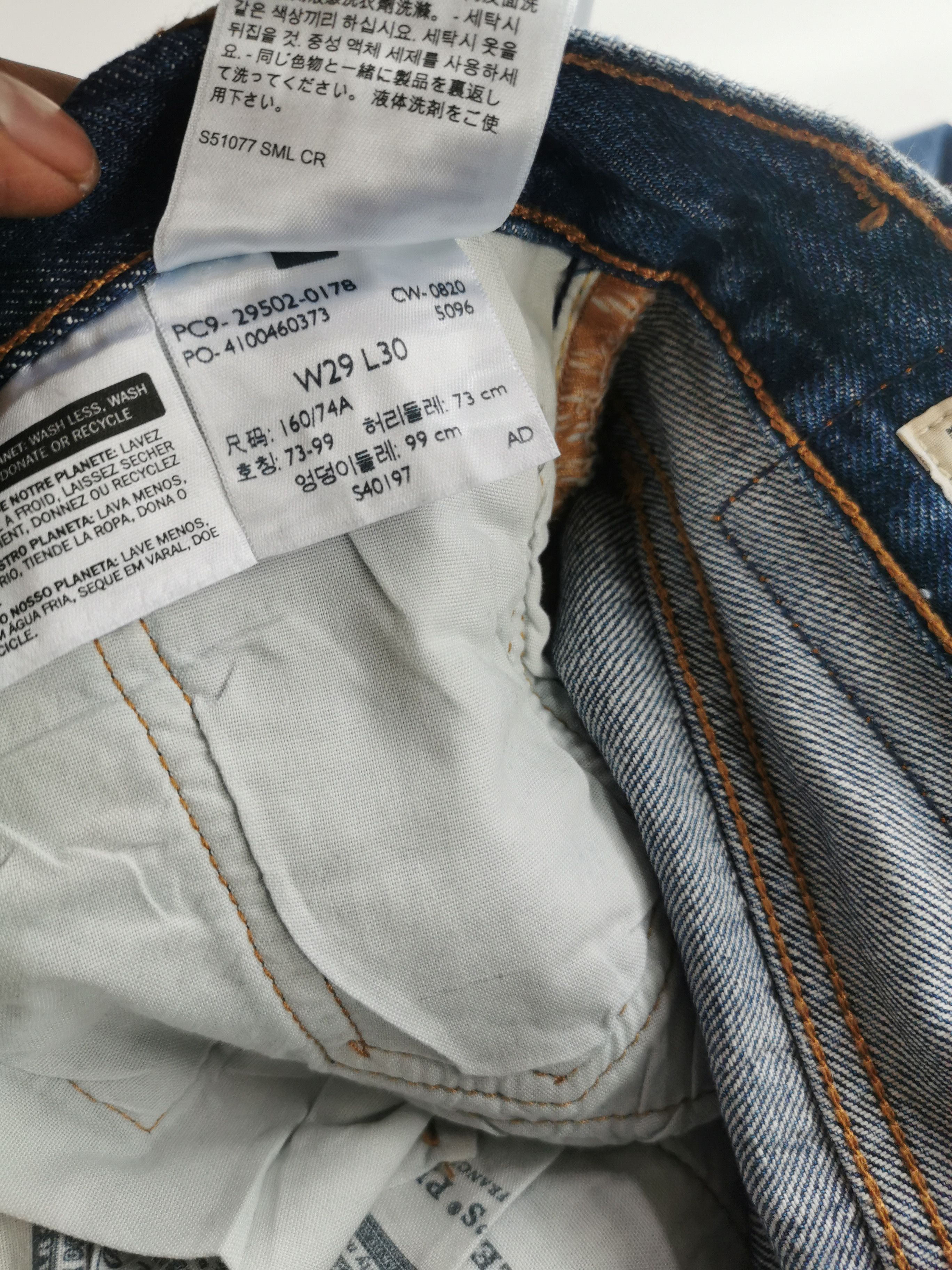 Levi's Vintage Levis 501 Skinny 29'x31.5 (Lenght 41.5') Size US 29 - 9 Thumbnail