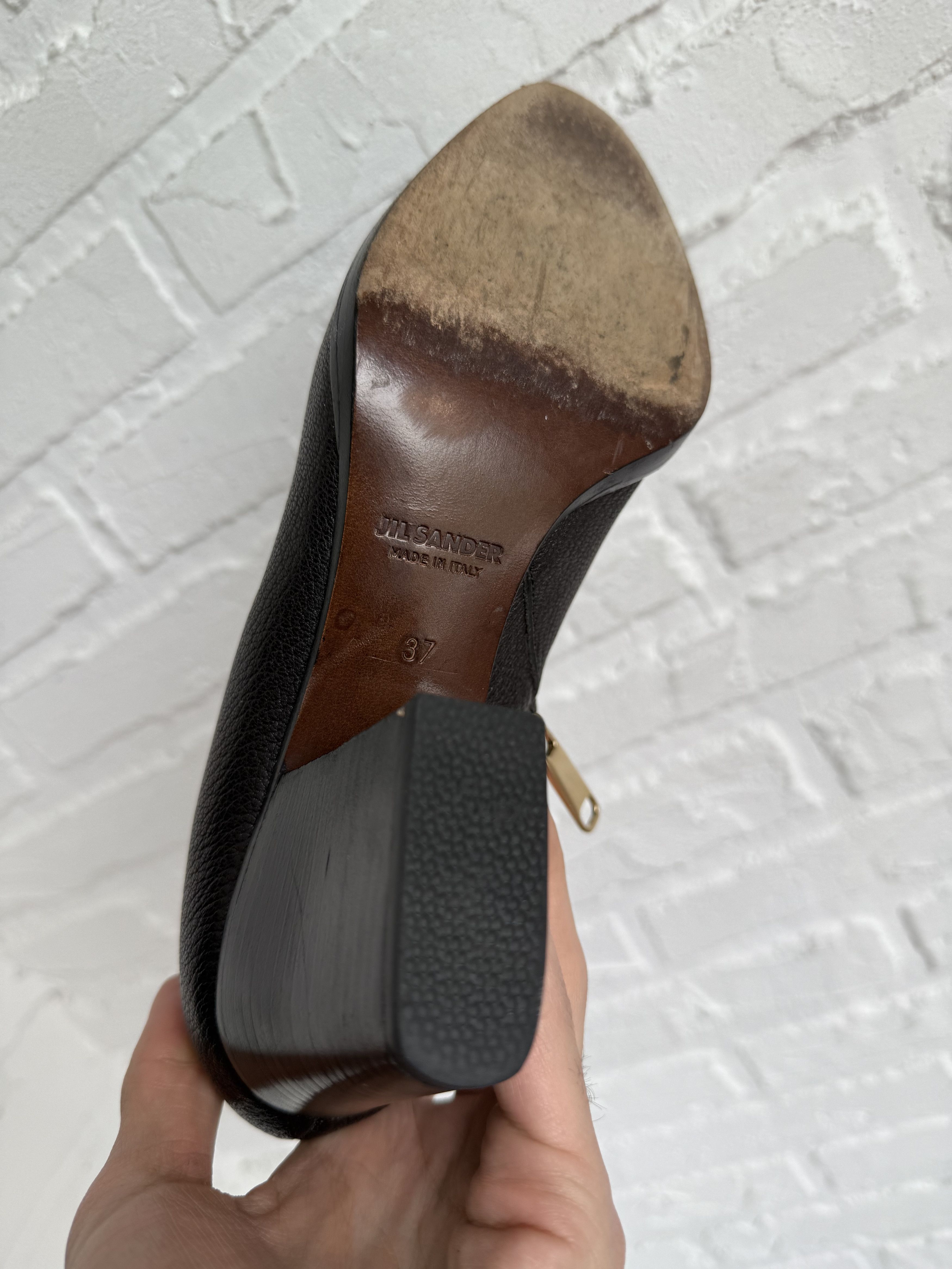 Jil Sander Jil Sander Black Leather Ankle Boots Size US 6 / IT 36 - 3 Thumbnail
