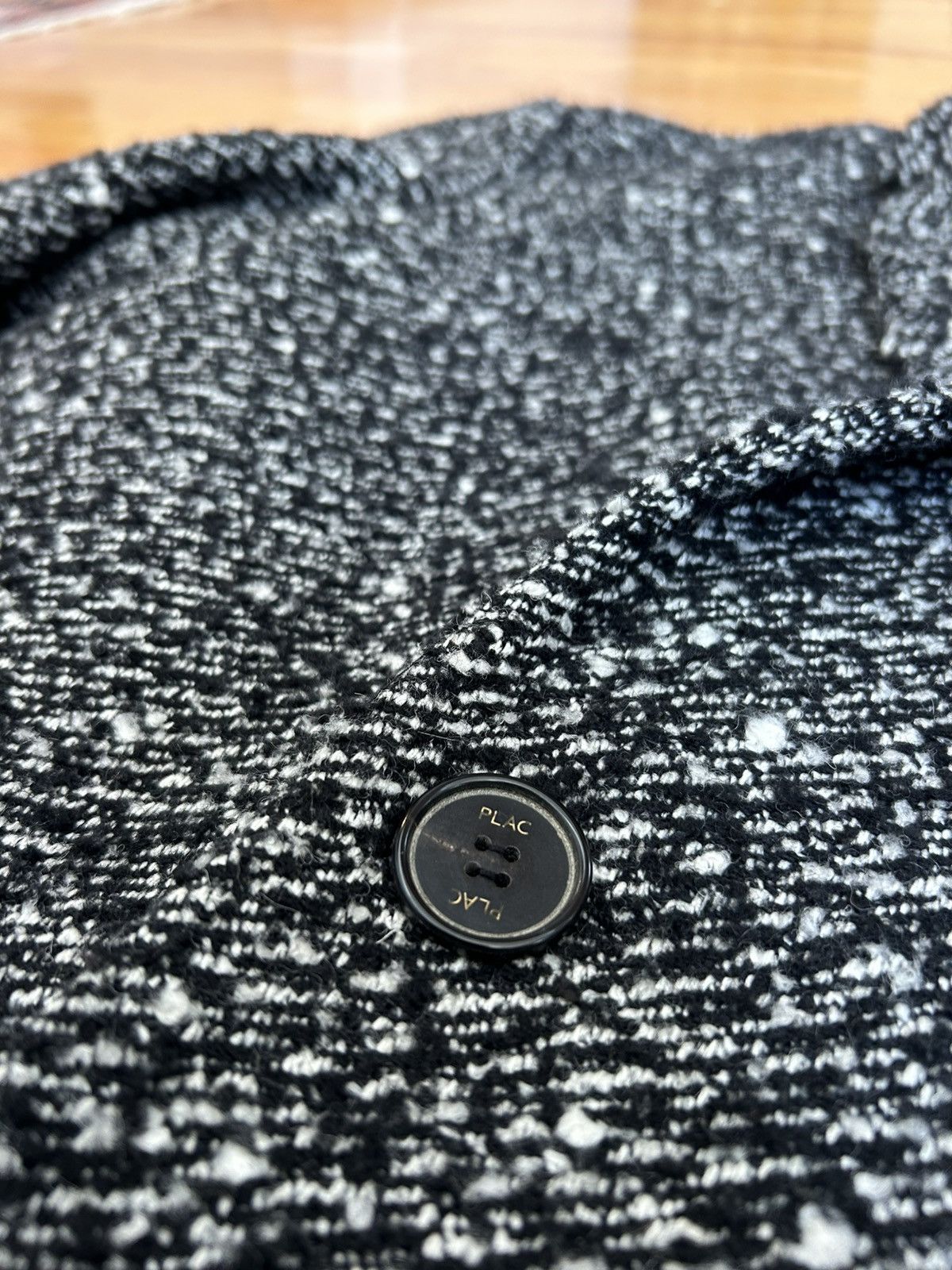 PLAC PLAC Boucle Wool Double Breasted Topcoat Overcoat Sz 48 / M Size US M / EU 48-50 / 2 - 5 Thumbnail