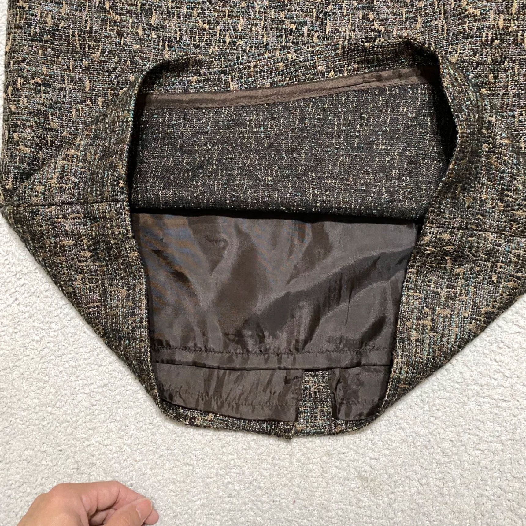 Talbots Talbots Skirt Brown Tweed Pencil Knee Length Lined 10 Womens Size 32" / US 10 / IT 46 - 7 Thumbnail