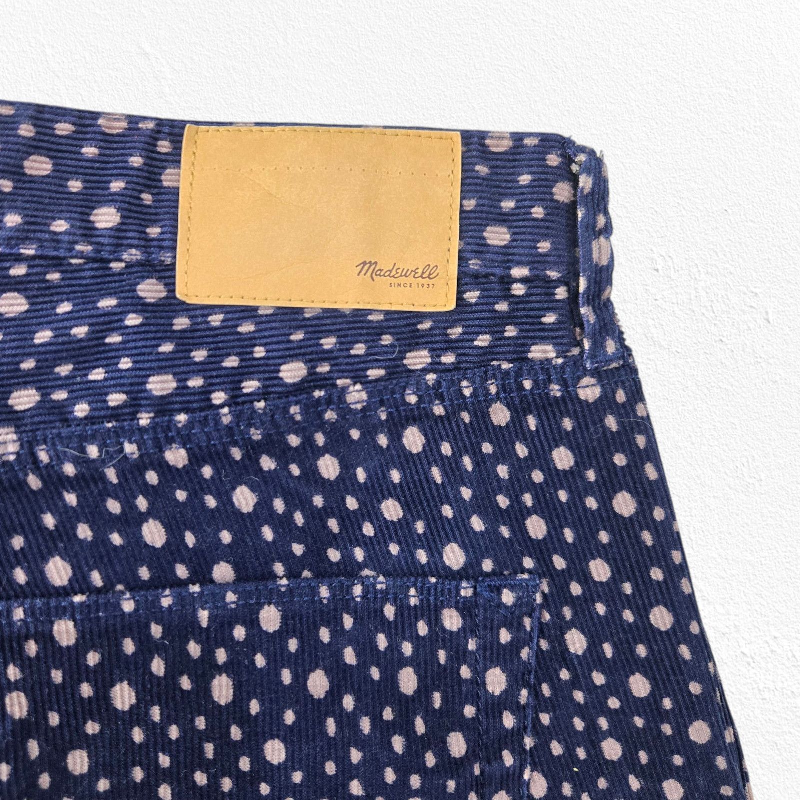 Madewell Madewell Navy Blue Polka Dot Skinny Pants Size 26 Size 26" / US 2 / IT 38 - 6 Thumbnail