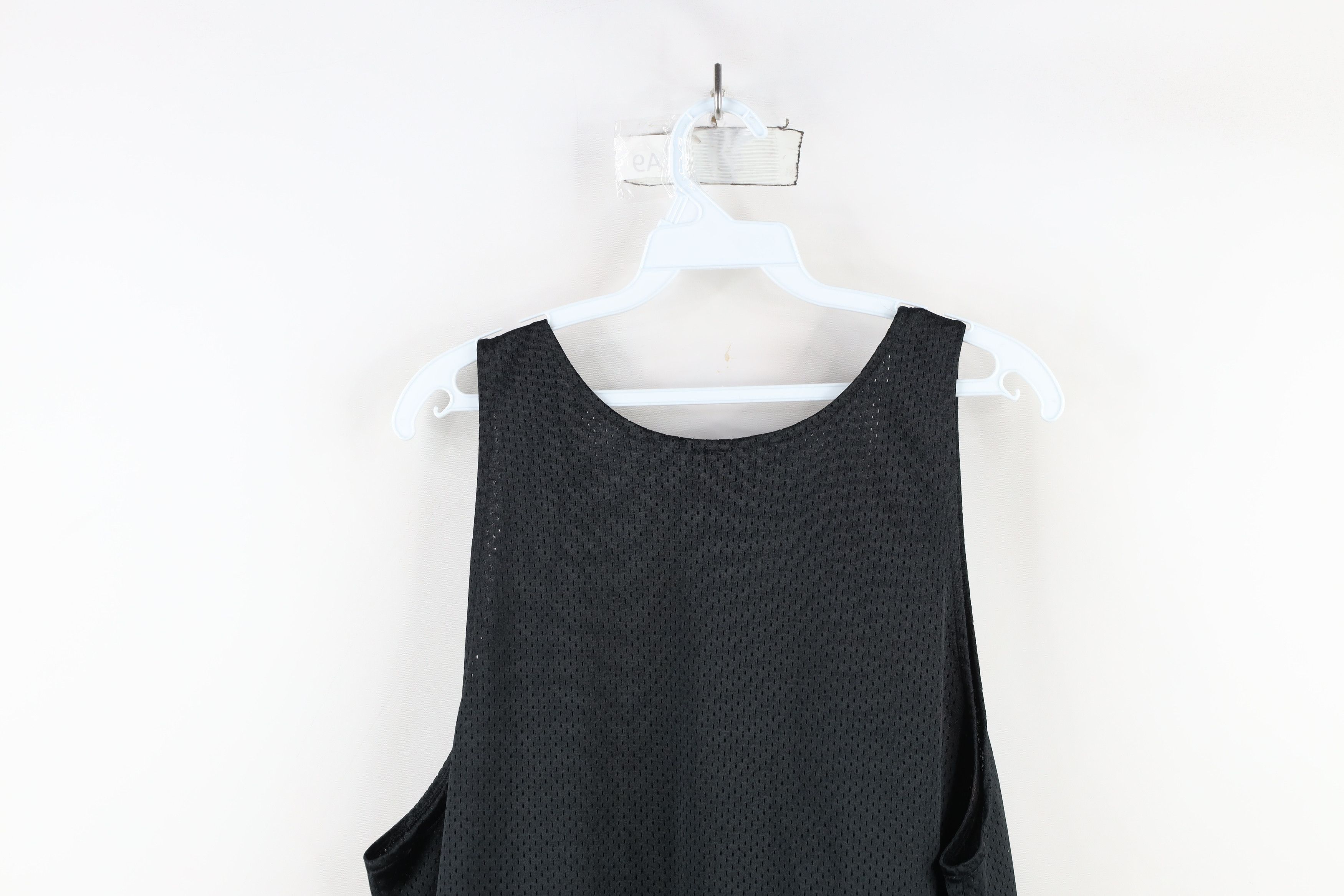 Vintage Vintage 90s Streetwear Mesh Tank Top T-Shirt Black Polyester Size US M / EU 48-50 / 2 - 11 Thumbnail