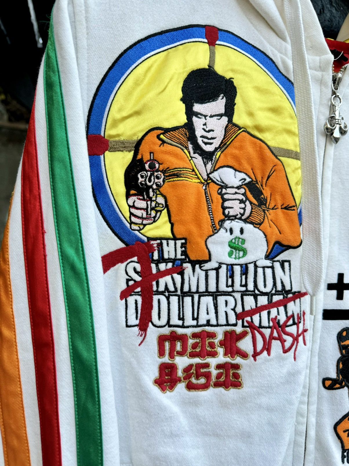 Japanese Brand × Vintage Vintage Y2K Six Million Dollar Man Full Zip Movie Hoodie Size US M / EU 48-50 / 2 - 7 Thumbnail