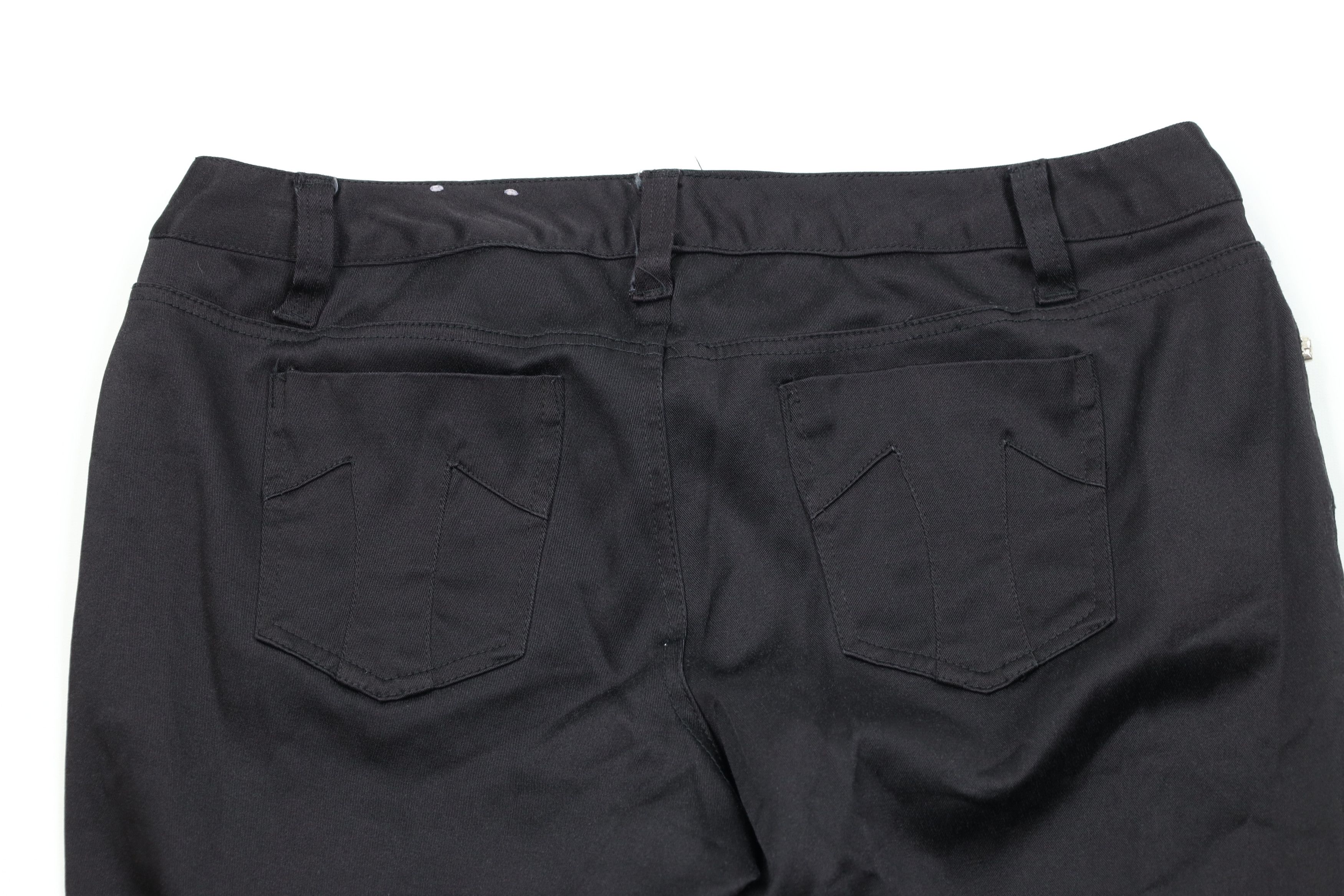 Vintage 90s Y2K Tripp NYC Stretch Capris Jeans Pants Black