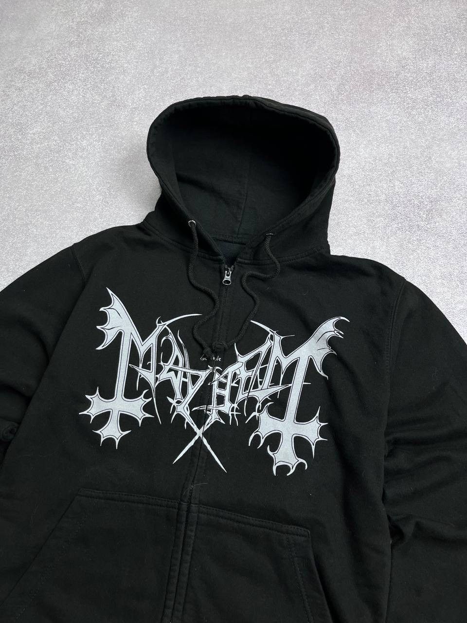 Band Tees Vintage Mayhem Mysteriis Dom Sathanas Boxy Zip Hoodie L Size US L / EU 52-54 / 3 - 4 Thumbnail