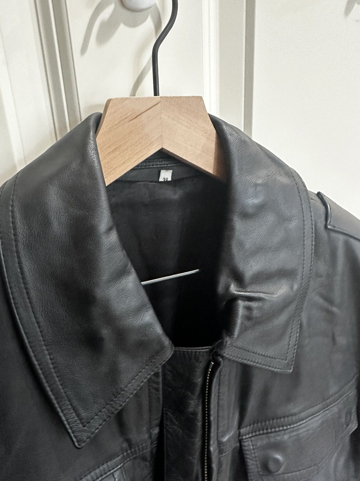 Generic Surplus 1980’s German Police leather jacket Size US L / EU 52-54 / 3 - 8 Thumbnail