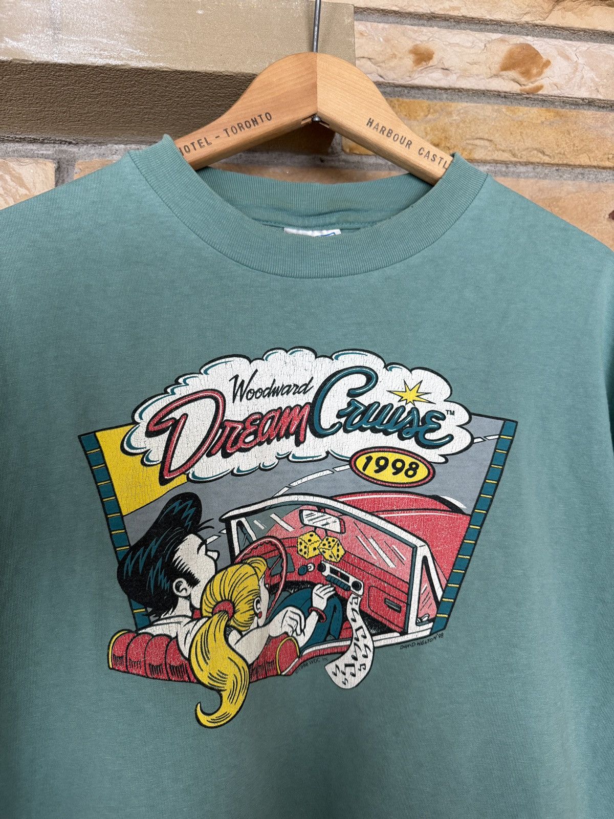 Vintage Vintage 90s Woodward Dream Cruise Faded Graphic Tee Size US XL / EU 56 / 4 - 2 Thumbnail