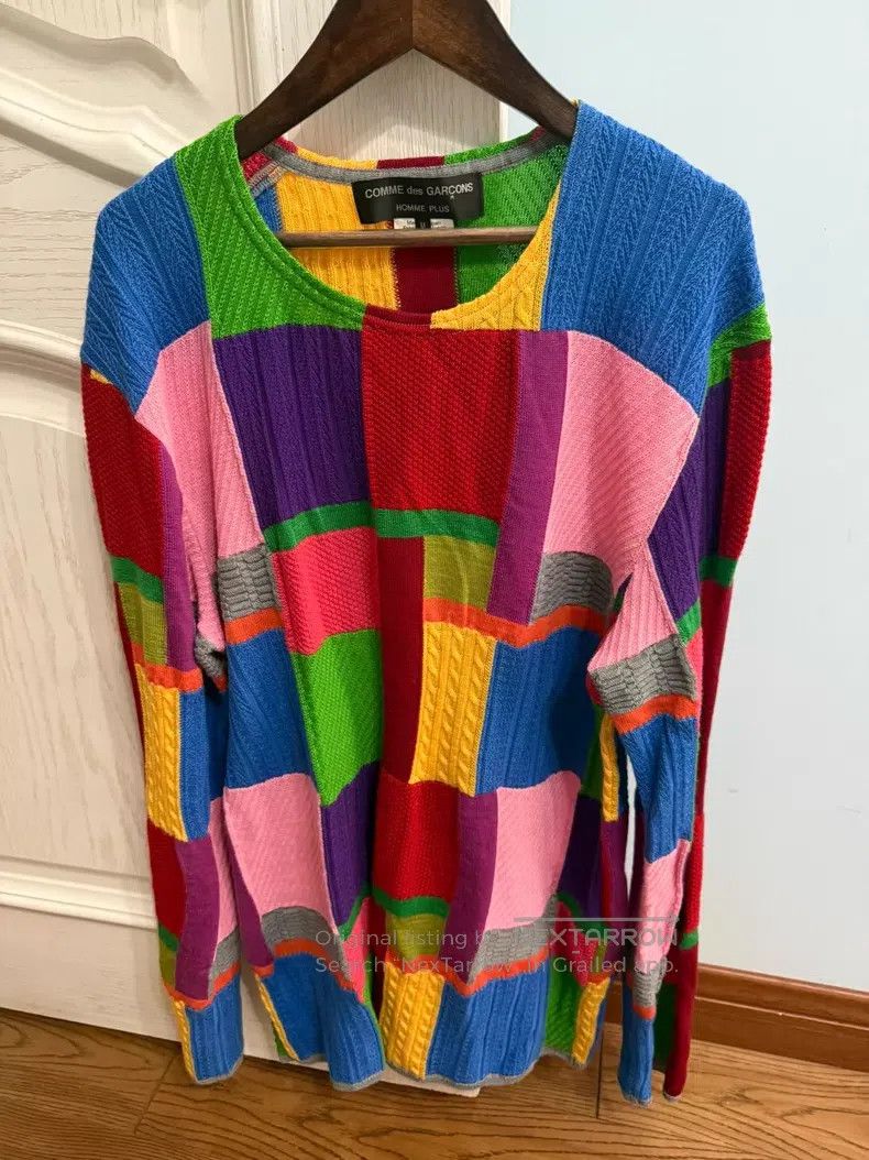 Comme des Garcons Comme des Garcons Patchwork colorful checkered sweater Size US M / EU 48-50 / 2 - 1 Thumbnail