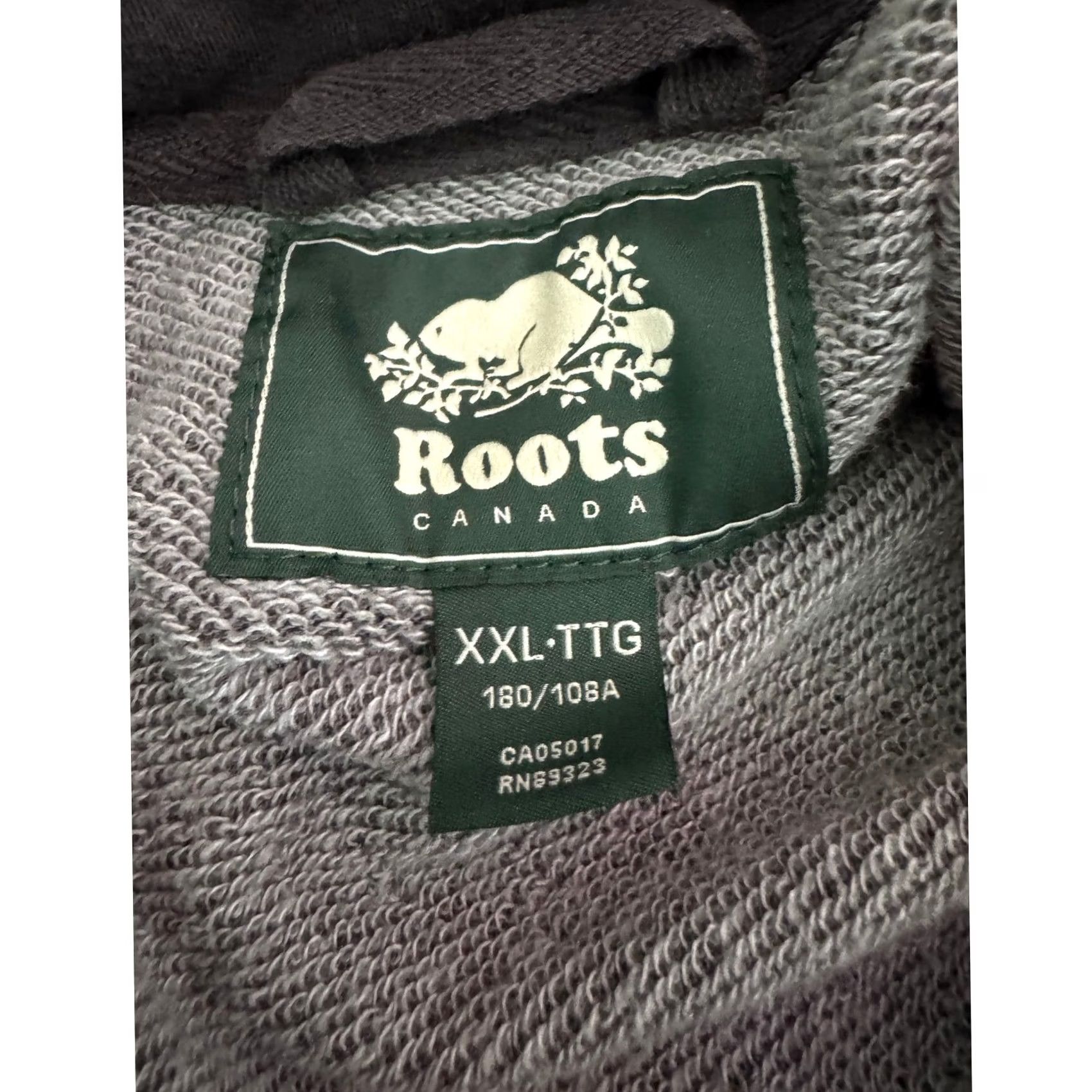 Roots Roots Canada Mens Grey Full Zip Hoodie Sweatshirt XXL-TTG Large Size US XXL / EU 58 / 5 - 8 Thumbnail