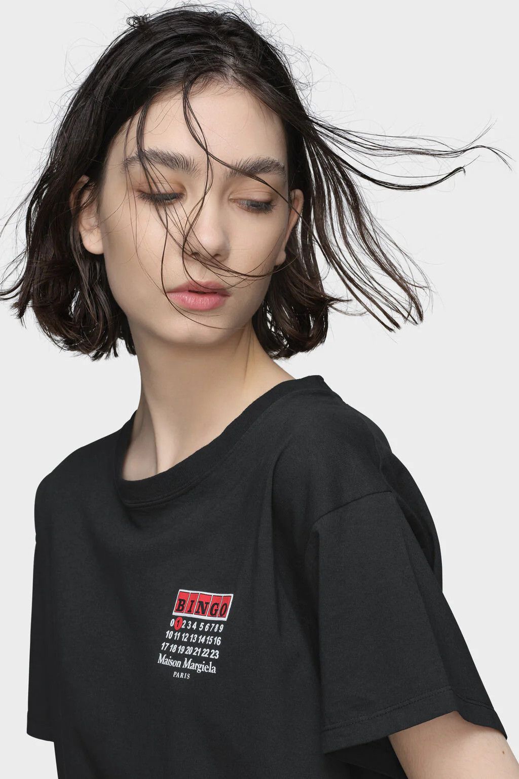 Maison Margiela o1w1db10526 Bingo T-Shirt in Black Size M / US 6-8 / IT 42-44 - 4 Thumbnail