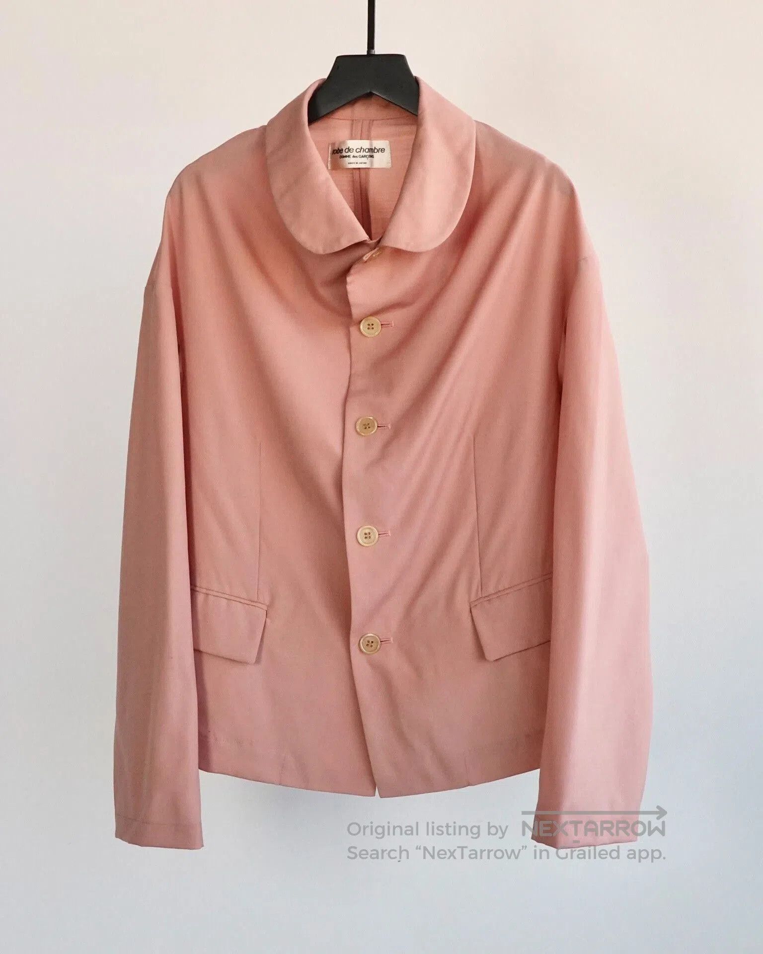 Comme des Garcons 90s Comme des Garçons Wool Wrap Coat. Size L / US 10 / IT 46 - 1 Thumbnail