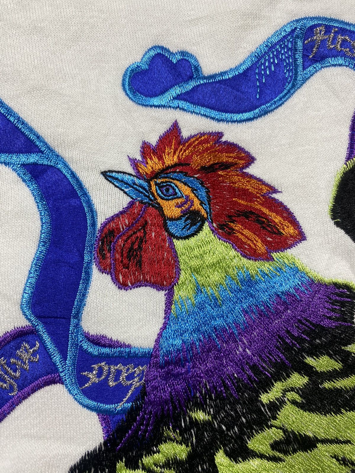 Kansai Yamamoto Rare! 1980s - Kansai Yamamoto- Embroidered Rooster Sweater Size US L / EU 52-54 / 3 - 6 Thumbnail