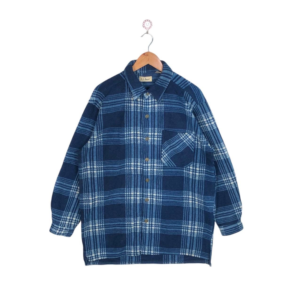 L.L. Bean × Vintage Vintage 90s L.L. Bean Wool Fleece Jacket Size US M / EU 48-50 / 2 - 1 Thumbnail