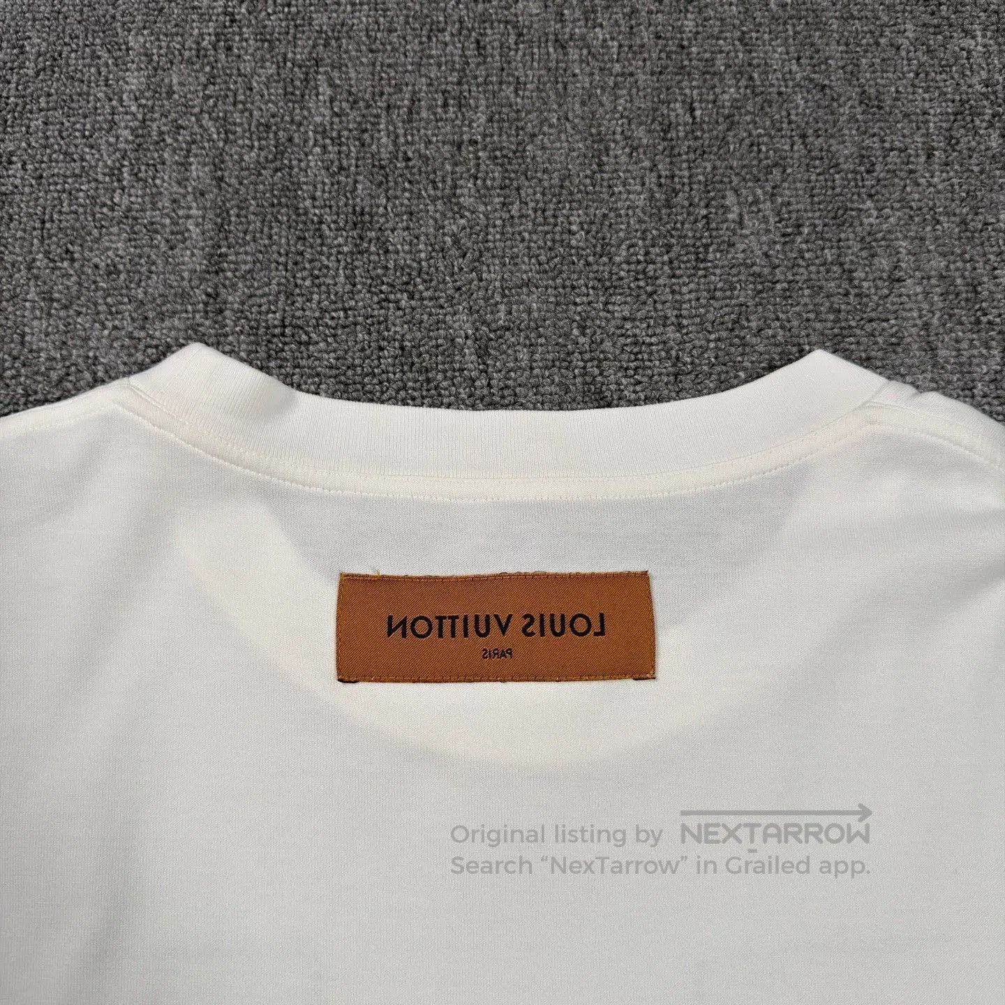Louis Vuitton LV Embroidered Big Logo White T-shirt. Size US XL / EU 56 / 4 - 8 Thumbnail