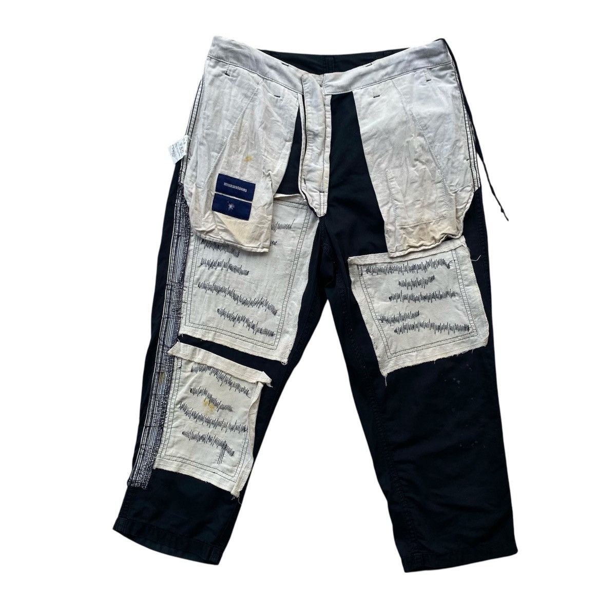 Maison MIHARA YASUHIRO Mihara Yasuhiro Paint Splatter Distressed Decorative Stitch Size US 32 / EU 48 - 14 Thumbnail