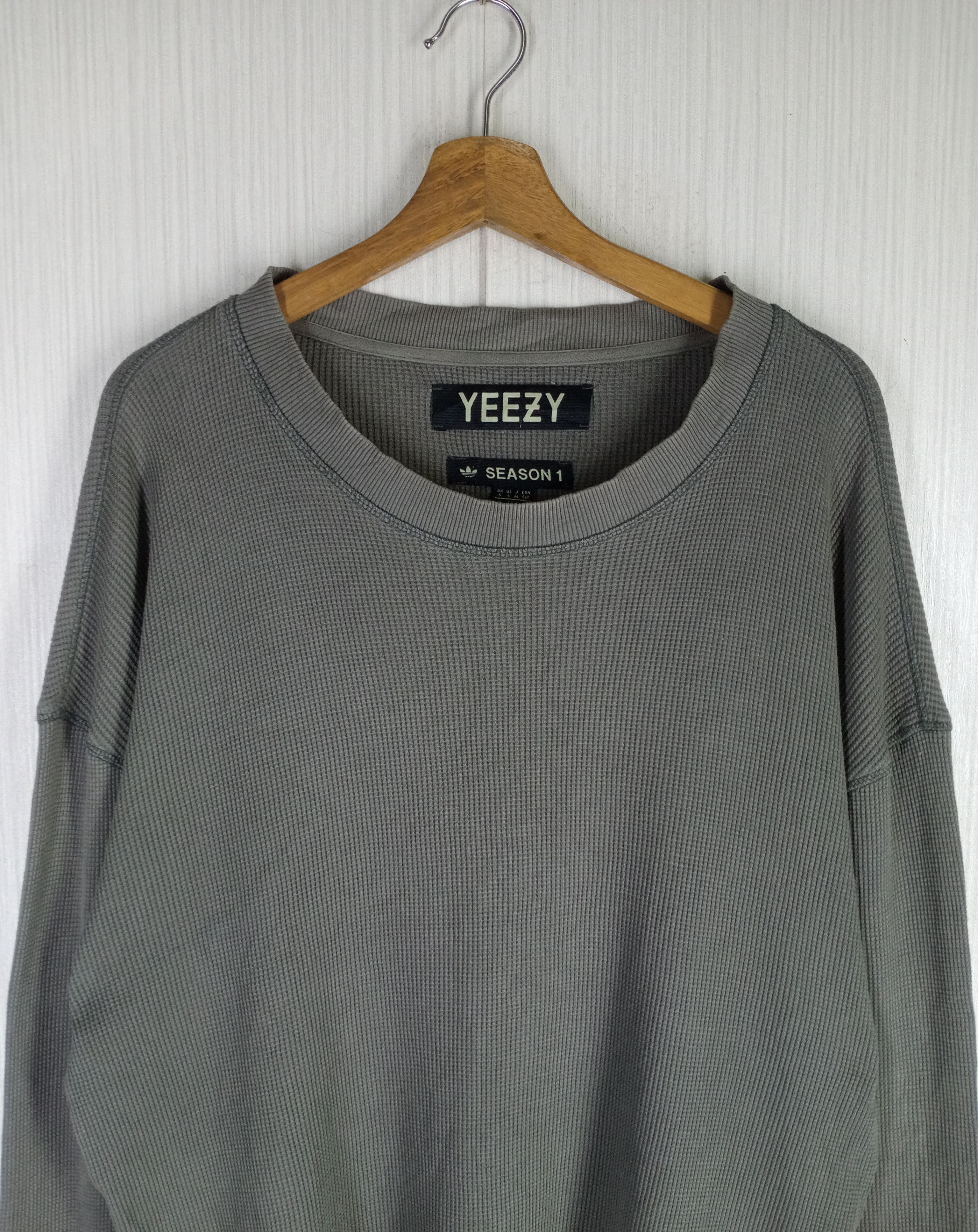 Yeezy Yezzy Season 1 Green Long Sleeve Thermal Waffle Size US L / EU 52-54 / 3 - 2 Thumbnail