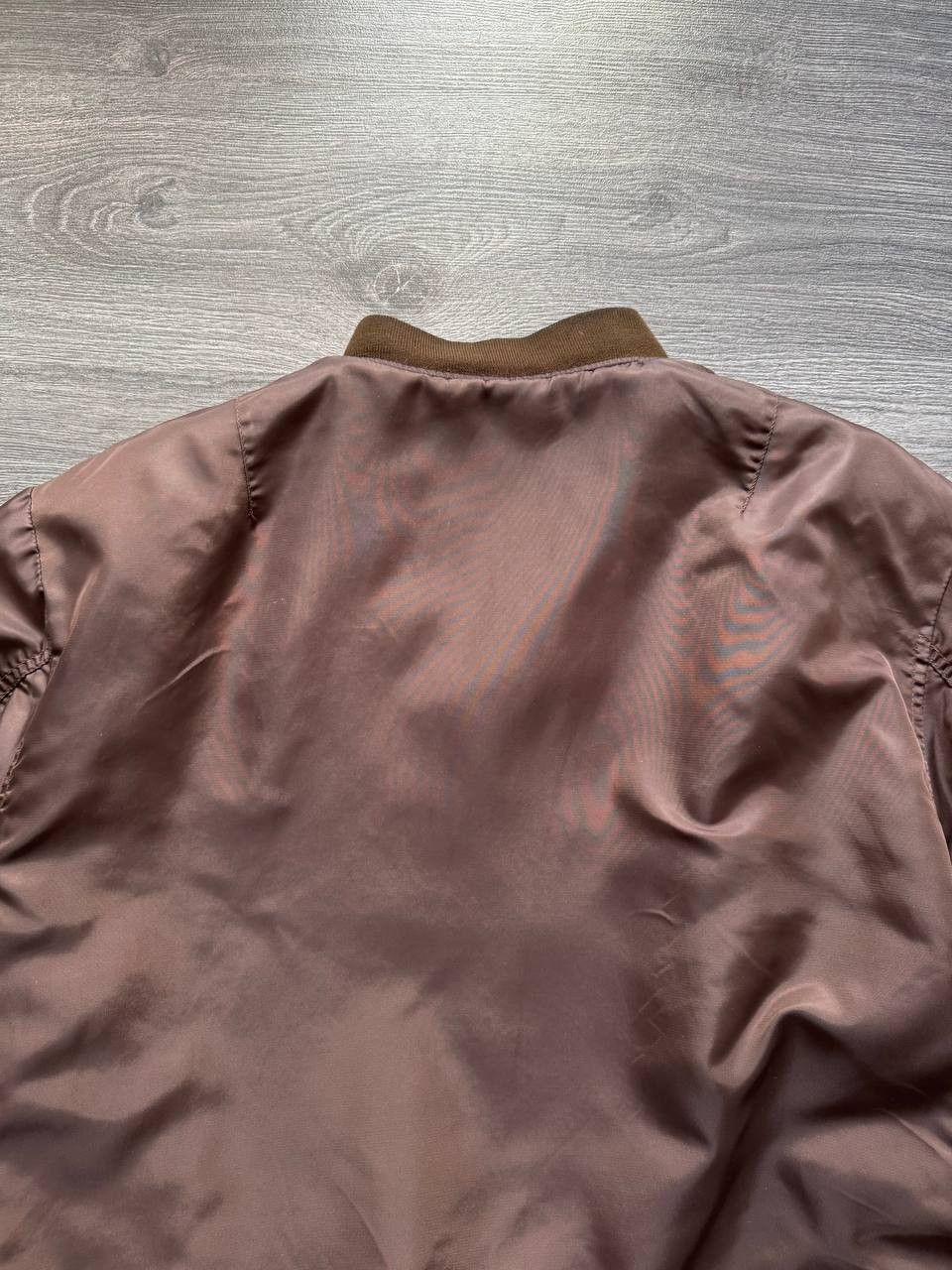 Japanese Brand Riot Riot Vintage Brown Bomber Jacket Ma 1 USAF Military Size US XL / EU 56 / 4 - 3 Thumbnail