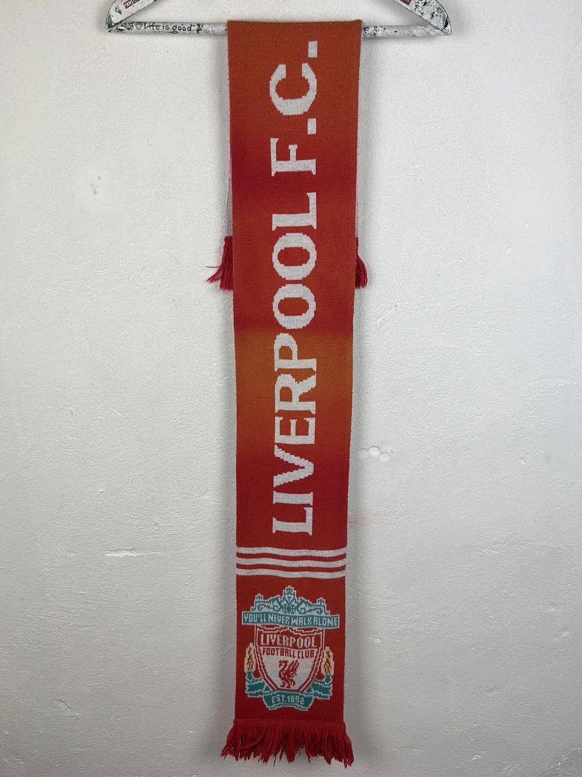 Adidas 00s Vintage Liverpool FC x Adidas 2007 Rare Muffler Scarf Size ONE SIZE - 1 Thumbnail