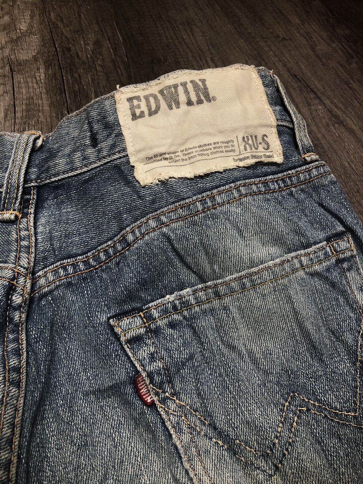 Edwin × Vintage Vintage Edwin XU-S Distressed Denim Size US 30 / EU 46 - 24 Thumbnail