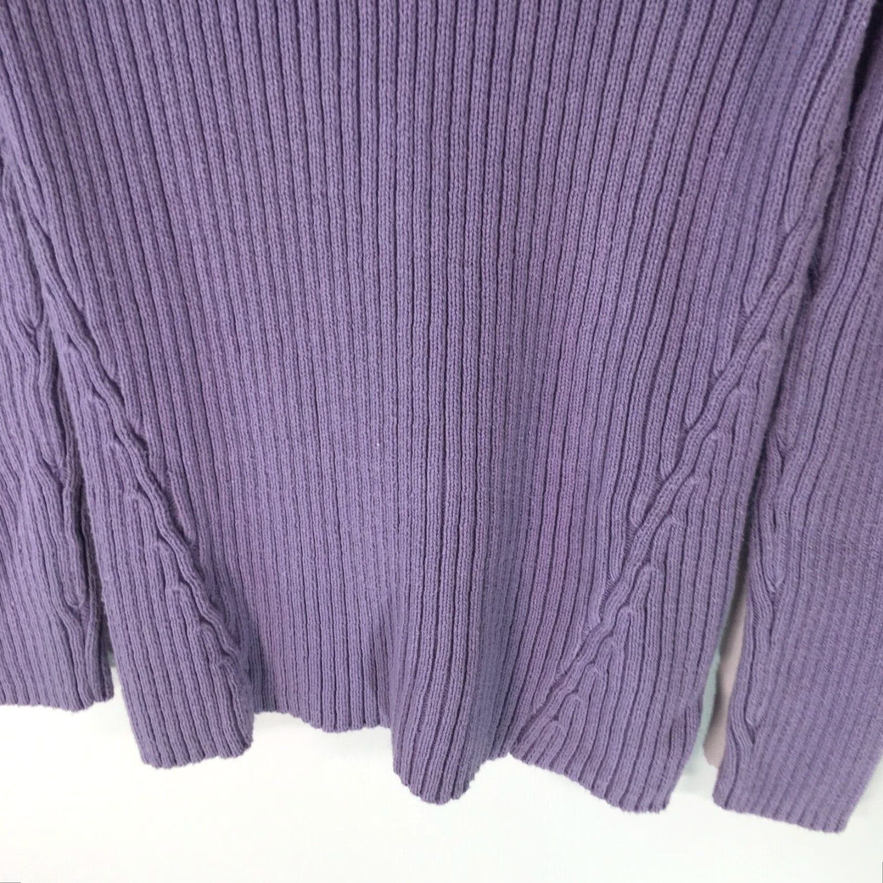 Vintage Sonoma Womens Sweater Turtle Neck Long Sleeve Ribbed Purple Pullover Size Medium Size M / US 6-8 / IT 42-44 - 3 Thumbnail