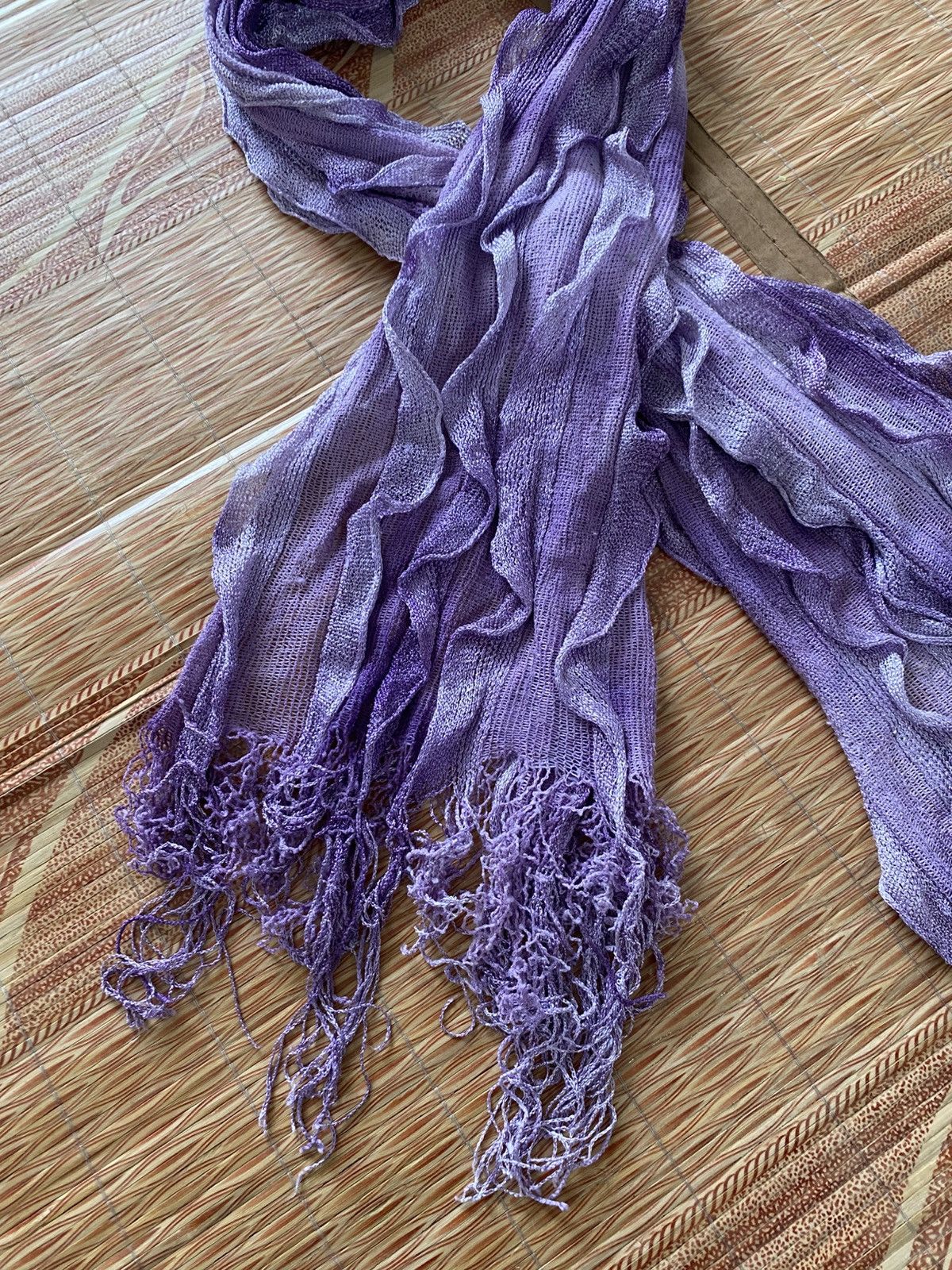 Japanese Brand Japanese knitted scarf ifsixwasnine kmrii styled Size ONE SIZE - 2 Thumbnail
