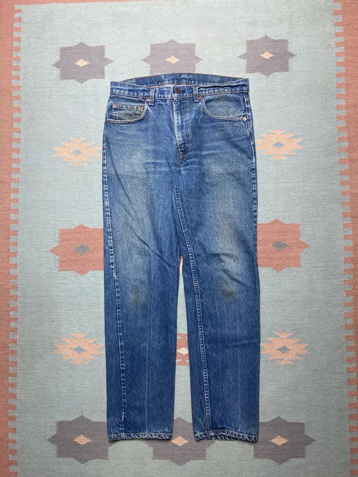Levi's × Vintage Vtg 80s Levi’s 505 0216 jeans USA dark faded straight 33x31 Size US 33 - 5 Thumbnail