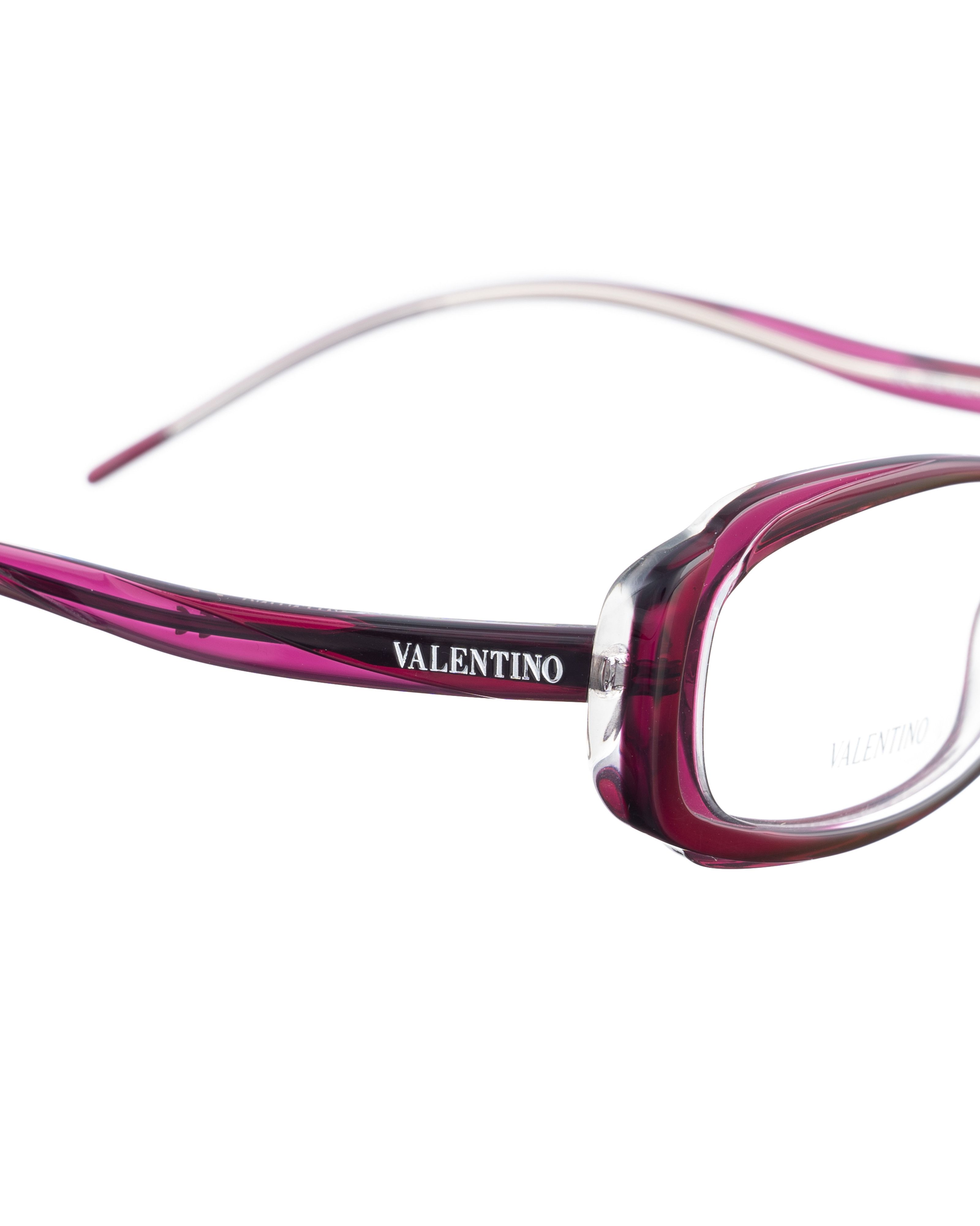 Valentino 00s Deep Violet Transparent Glasses